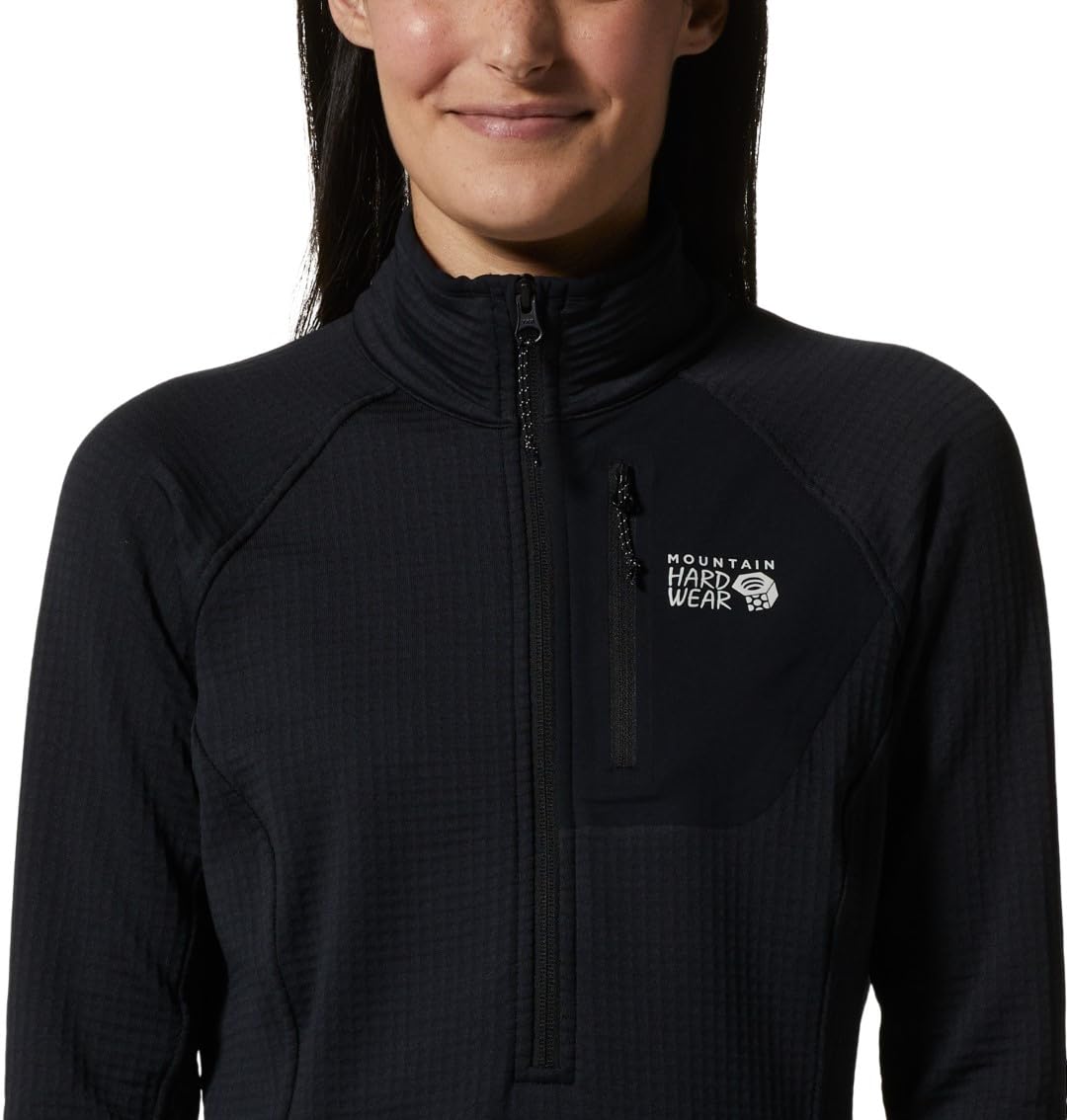 mountain-hardwear-women-s-polartec-power-grid-half-zip-fleece-midlayer-jacket image 4