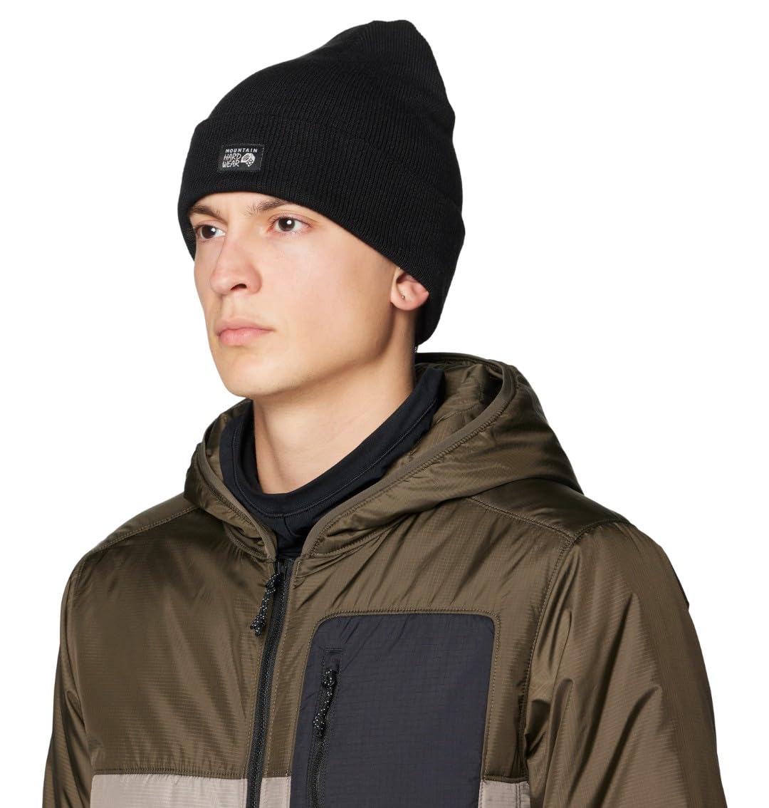mountain-hardwear-town-square-beanie-unisex-recycled-poly-knit-cuffed-winter-bea image 3