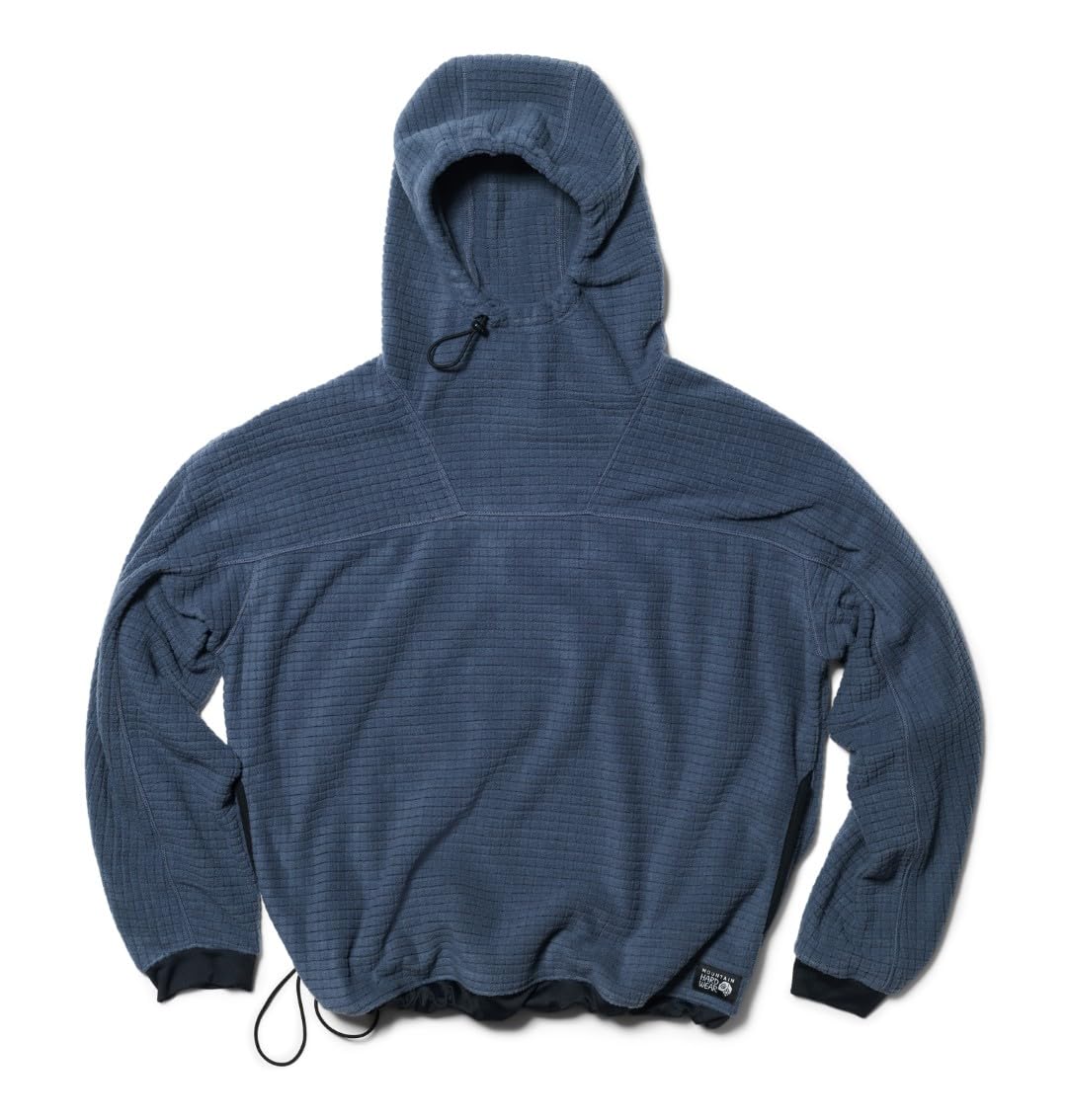 mountain-hardwear-summit-grid-big-grid-fleece-hoody-scuba-cinch-hood-kangaroo-po image 7