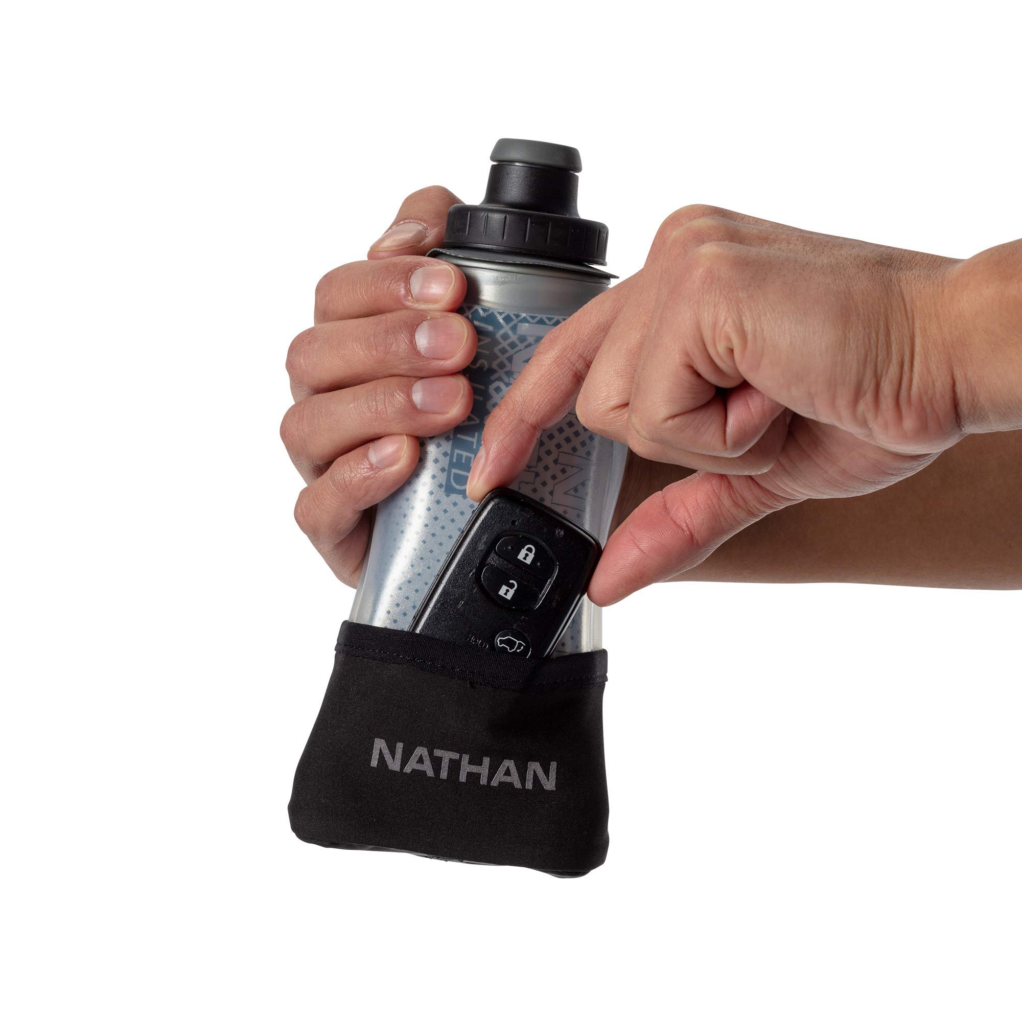 nathan-quick-squeeze-lite-12oz-handheld-running-water-bottle-with-adjustable-no- image 5