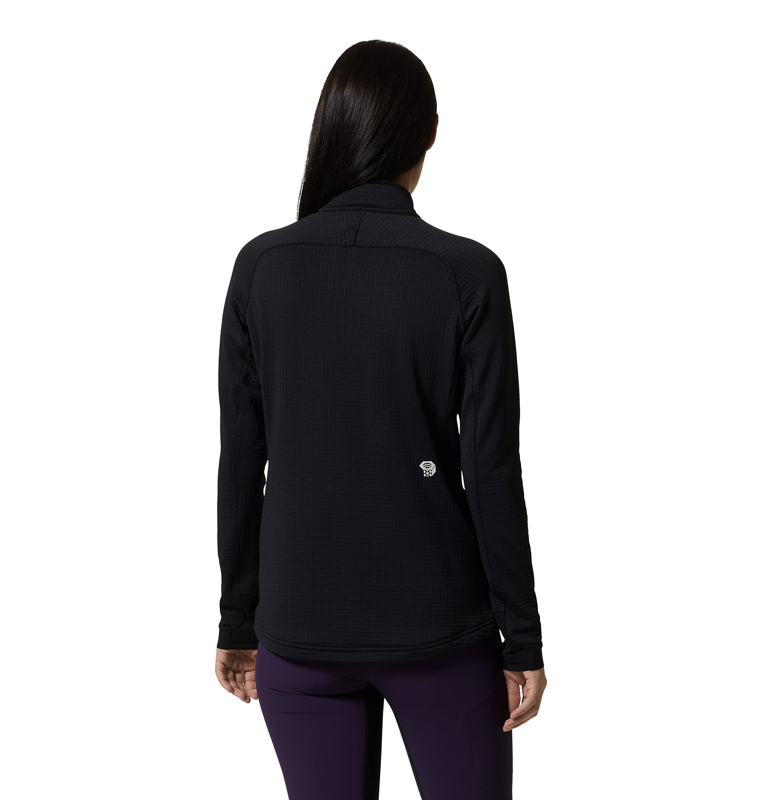mountain-hardwear-polartec-power-grid-1-2-zip-jacket-double-brushed-recycled-fle image 2