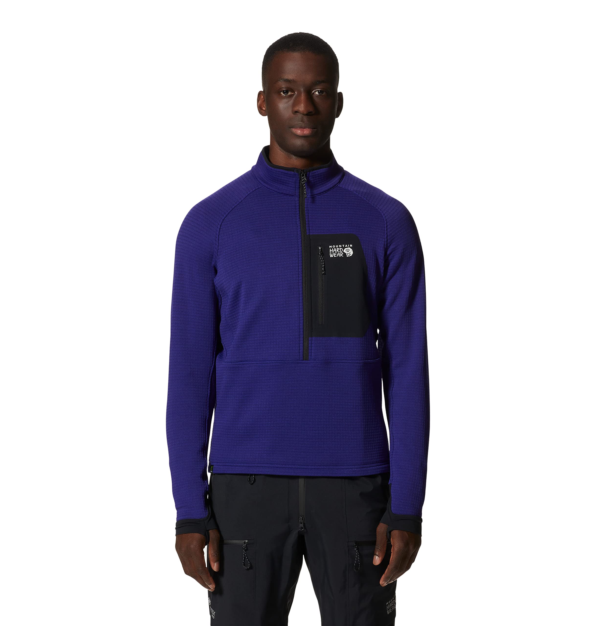 mountain-hardwear-polartec-power-grid-half-zip-jacket-men-s-recycled-grid-fleece image 8