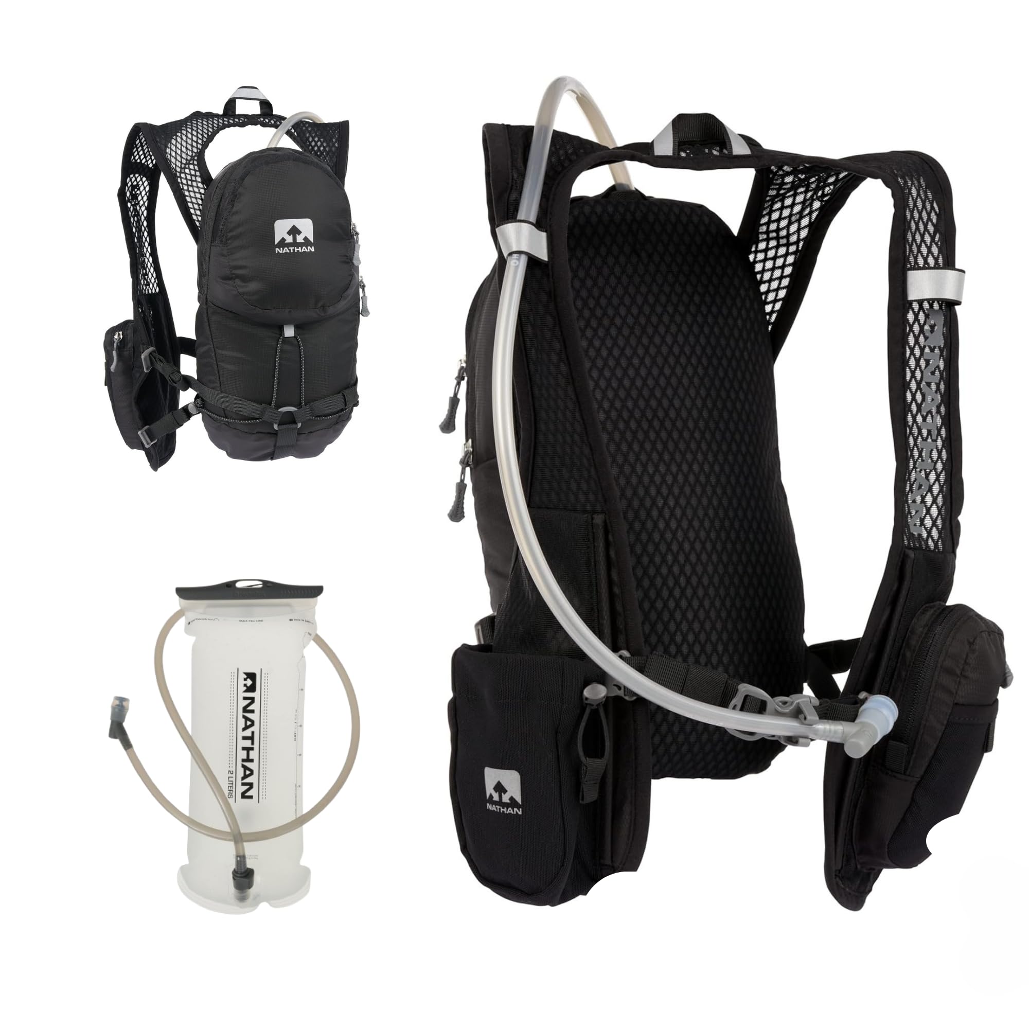 nathan-hydration-running-vest-with-included-2l-water-bladder-patented-3-way-harn image 1