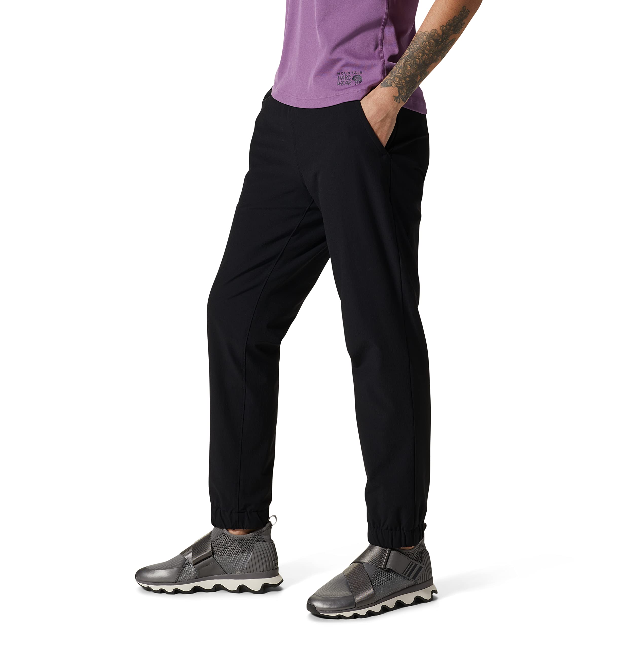 mountain-hardwear-yumalina-active-pull-on-joggers-fleece-lined-softshell-winter- image 4