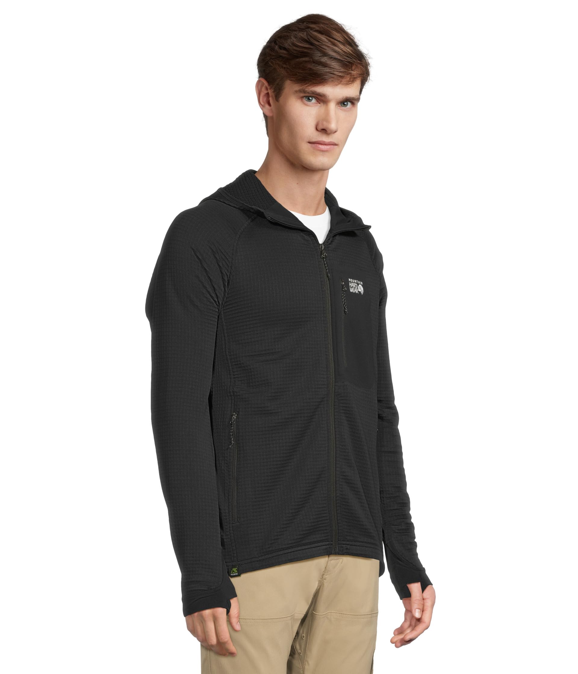 mountain-hardwear-polartec-power-grid-full-zip-hoodie-60-recycled-technical-flee image 2