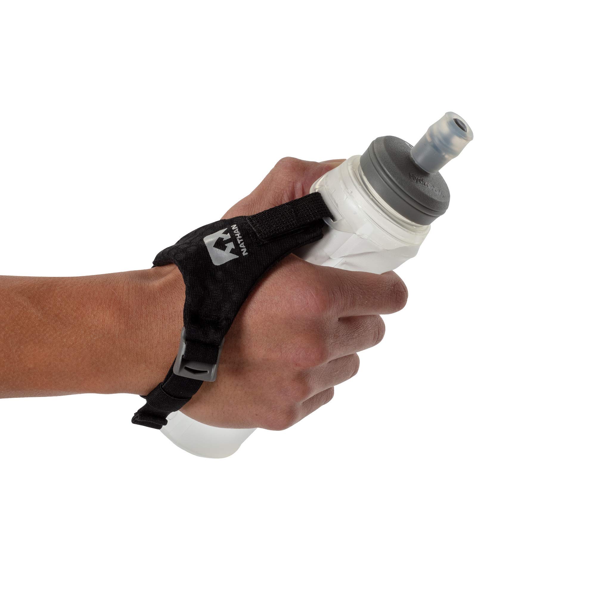 nathan-pinnacle-lite-handheld-14oz-flask-soft-water-bottle-with-integrated-hand- image 2