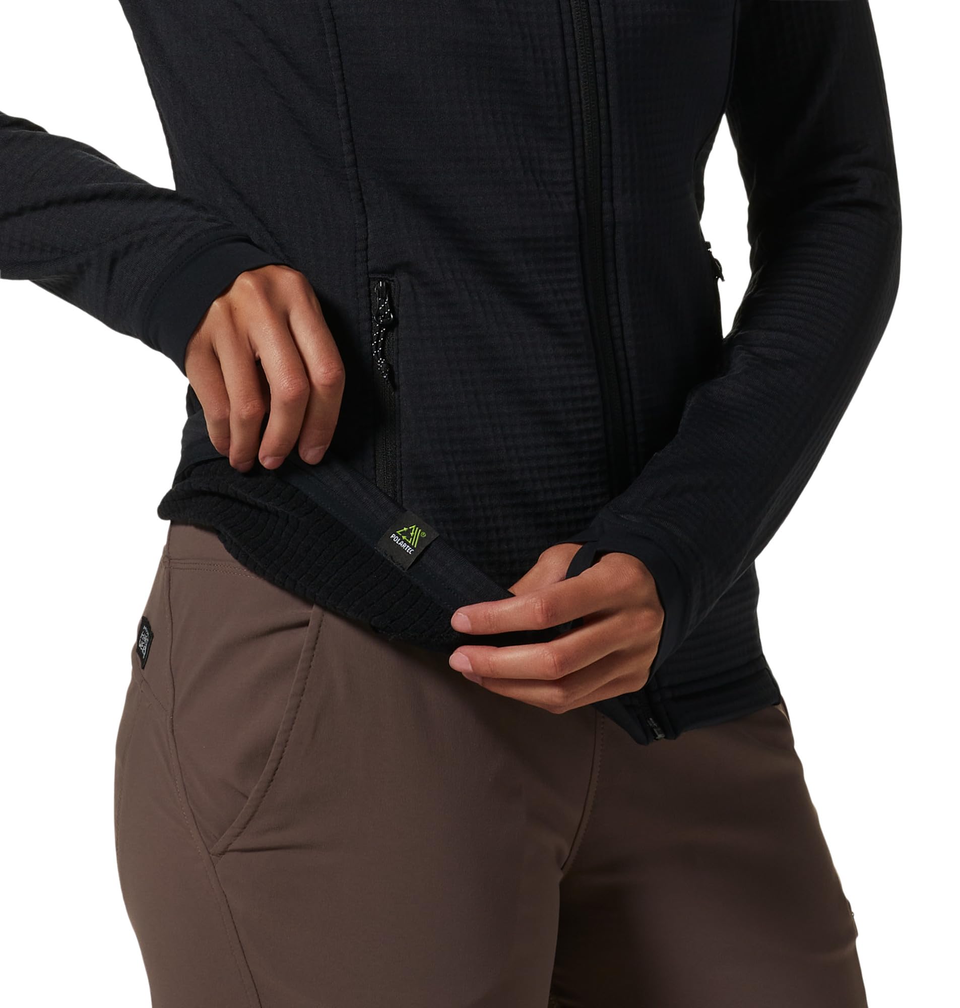 mountain-hardwear-women-s-polartec-power-grid-full-zip-hoody image 5