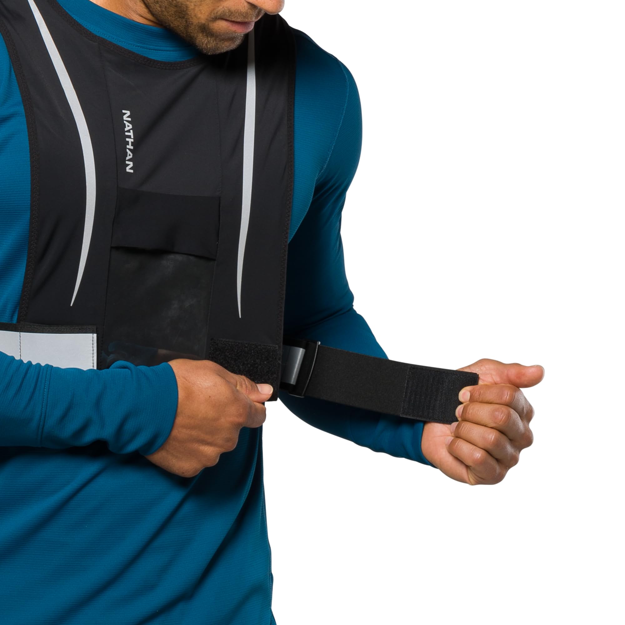 nathan-hypernight-reflective-stash-vest-high-visibility-running-safety-vest-with image 7