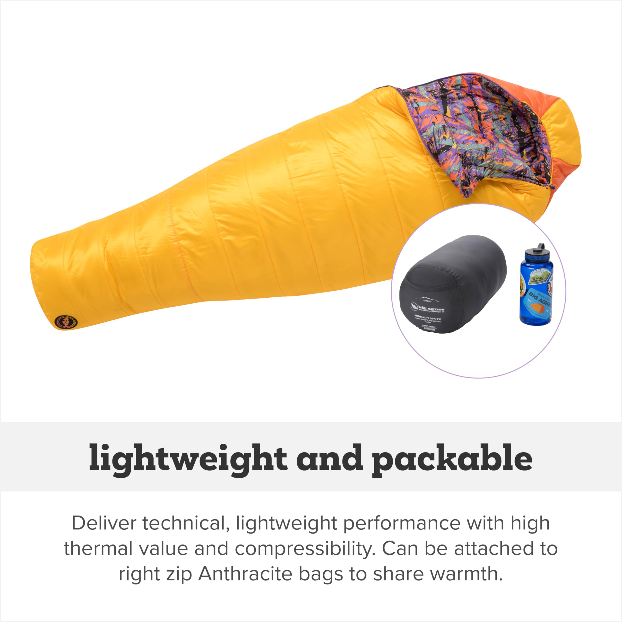 big-agnes-anthracite-20-women-s-3-season-mummy-backpacking-sleeping-bag-20-degre image 5