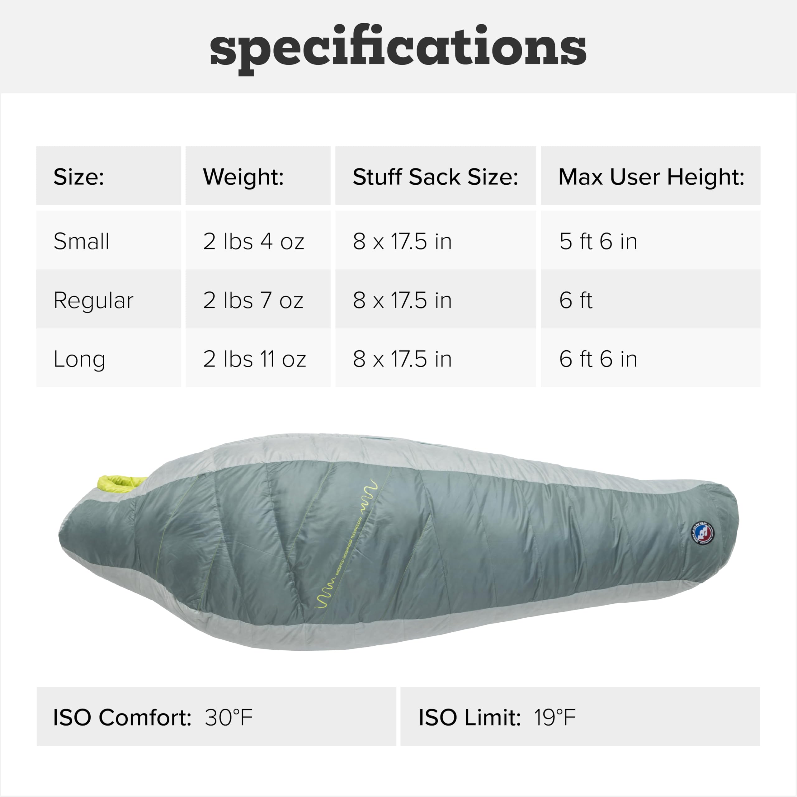 big-agnes-sidewinder-super-light-20-f-650-downtek-side-sleeper-sleeping-bag-recy image 7