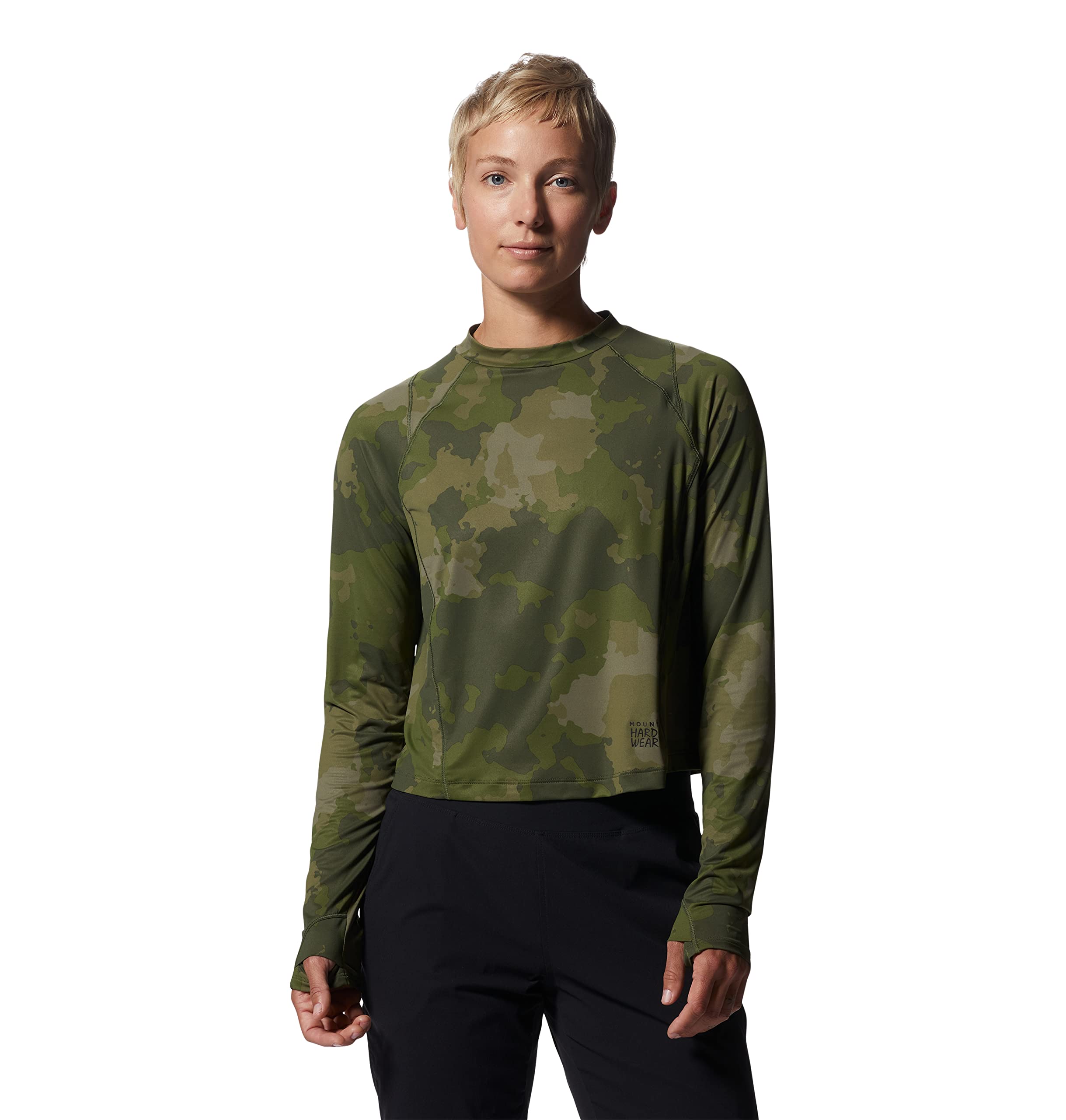 mountain-hardwear-crater-lake-long-sleeve-crop-upf-50-sun-shirt-with-mock-neck-a image 7