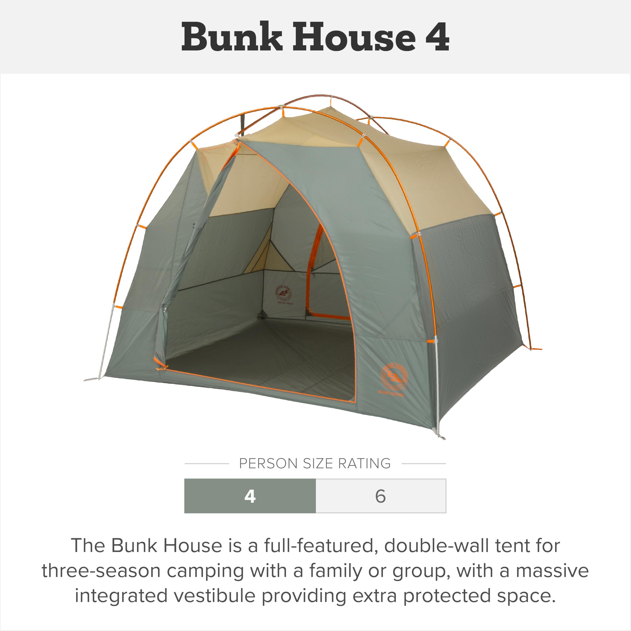 big-agnes-bunk-house-3-season-waterproof-family-camping-tent-4-or-6-person-with- image 2