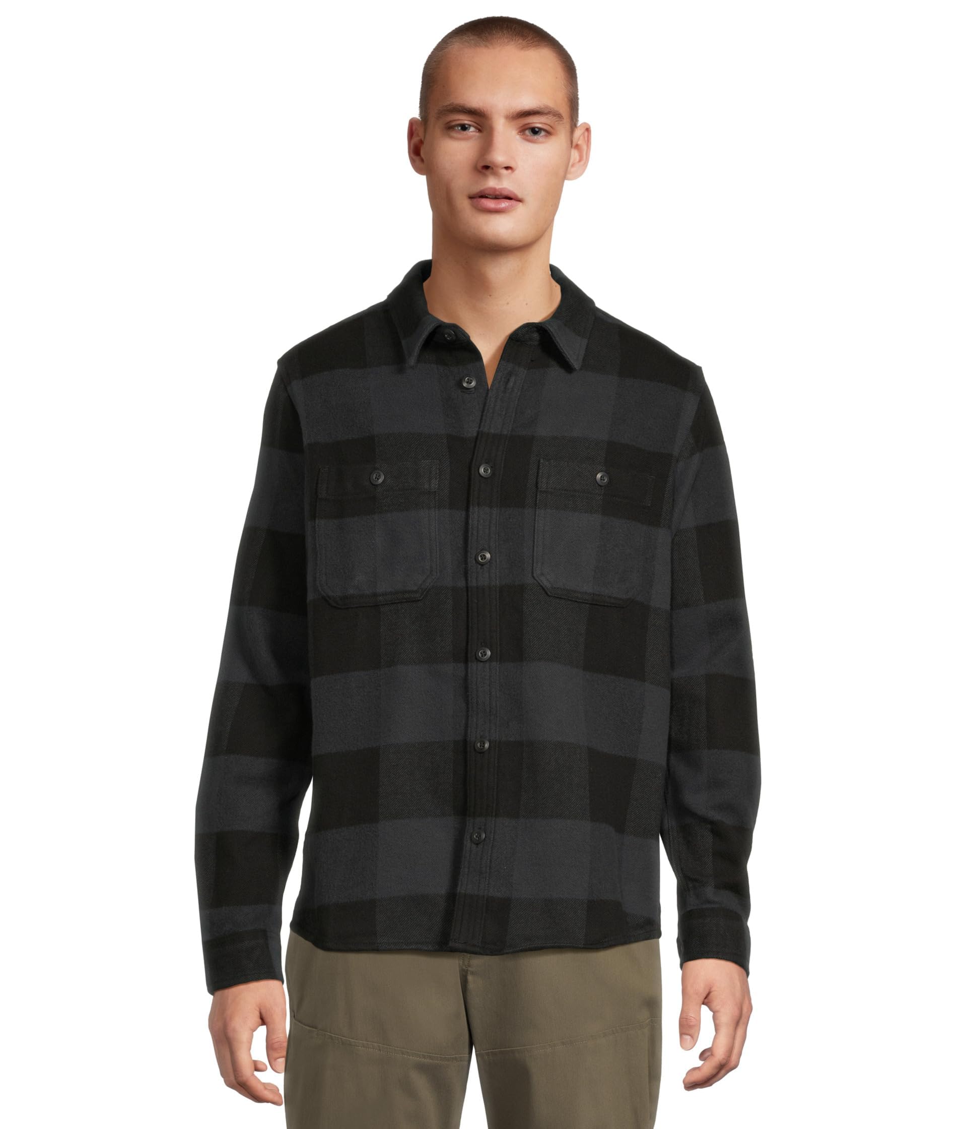 mountain-hardwear-plusher-long-sleeve-shirt-winter-weight-organic-cotton-flannel image 1