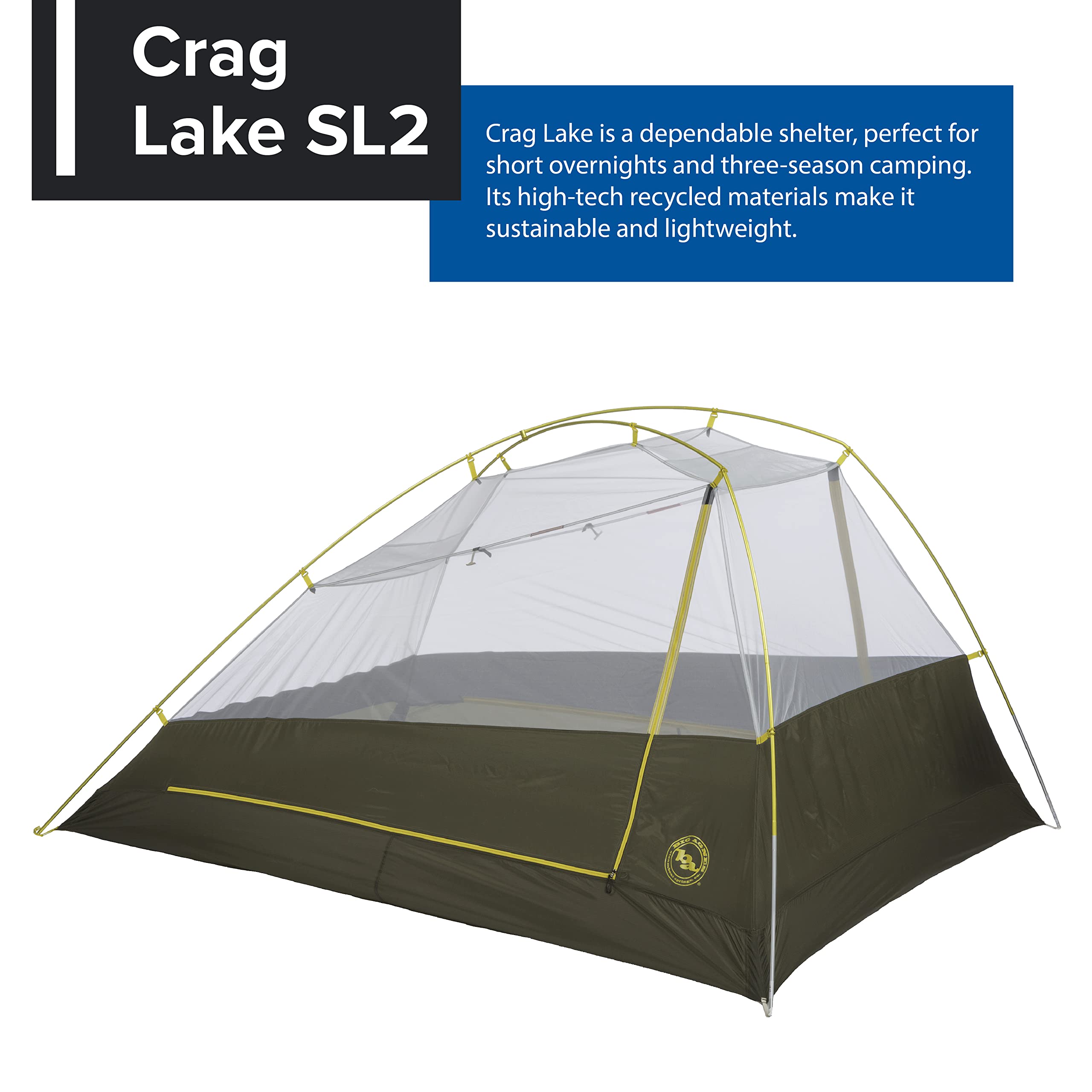 big-agnes-crag-lake-sl2-sl3-tent-three-season-freestanding-superlight-backpackin image 3