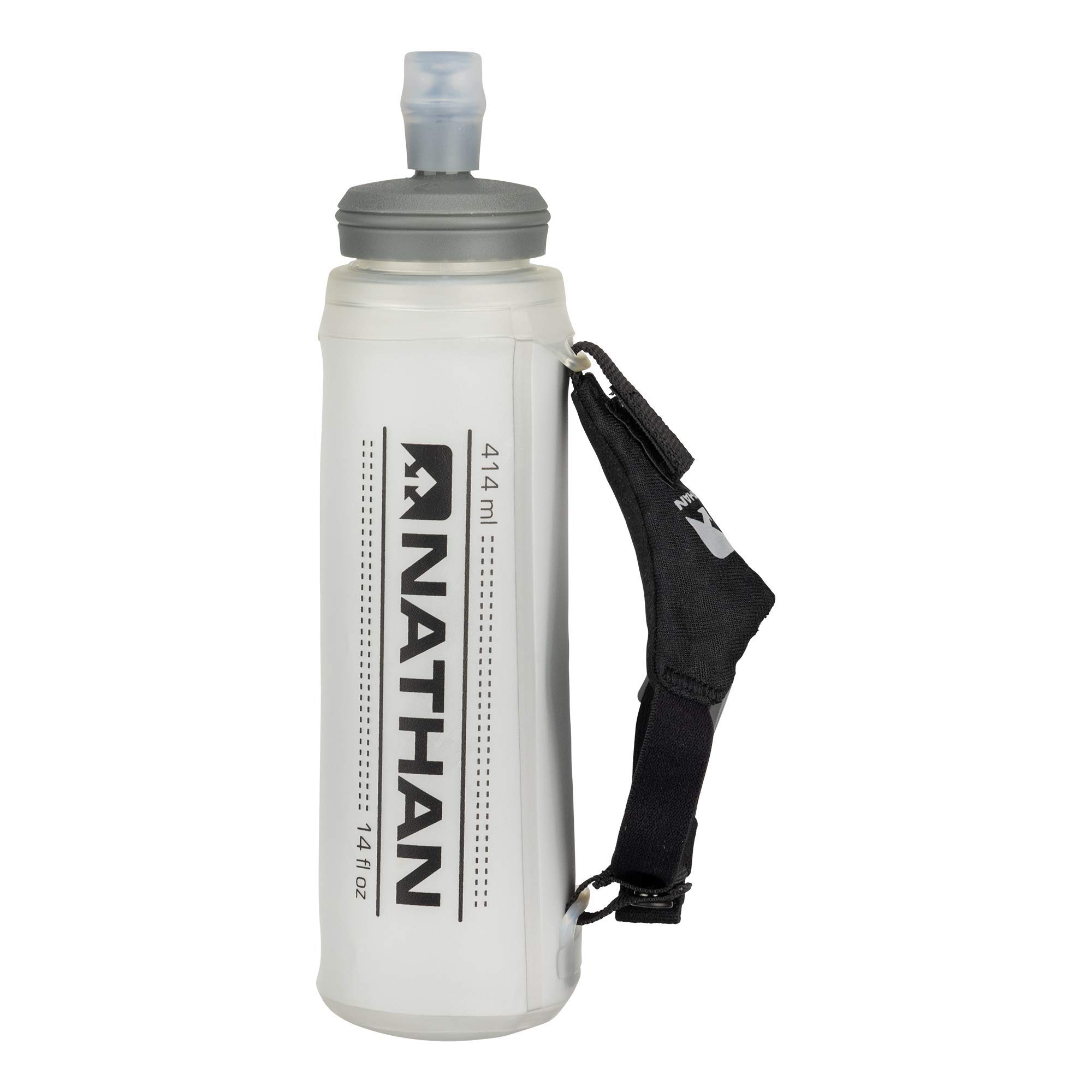 nathan-pinnacle-lite-handheld-14oz-flask-soft-water-bottle-with-integrated-hand- image 1