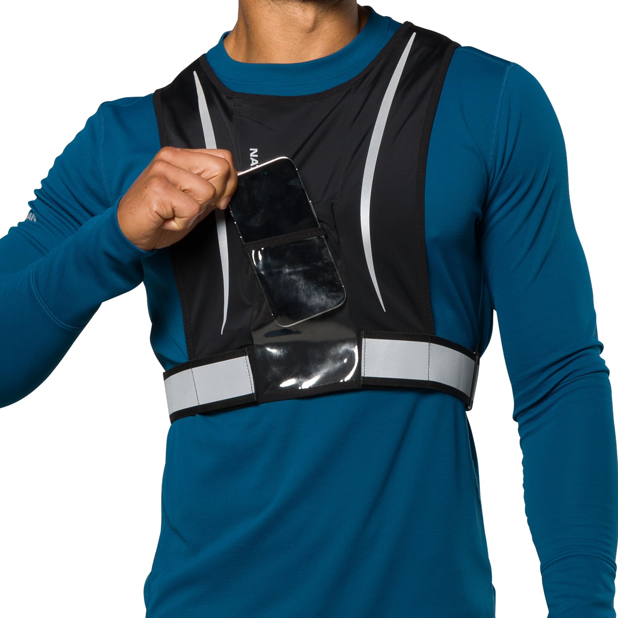 nathan-hypernight-reflective-stash-vest-high-visibility-running-safety-vest-with image 6