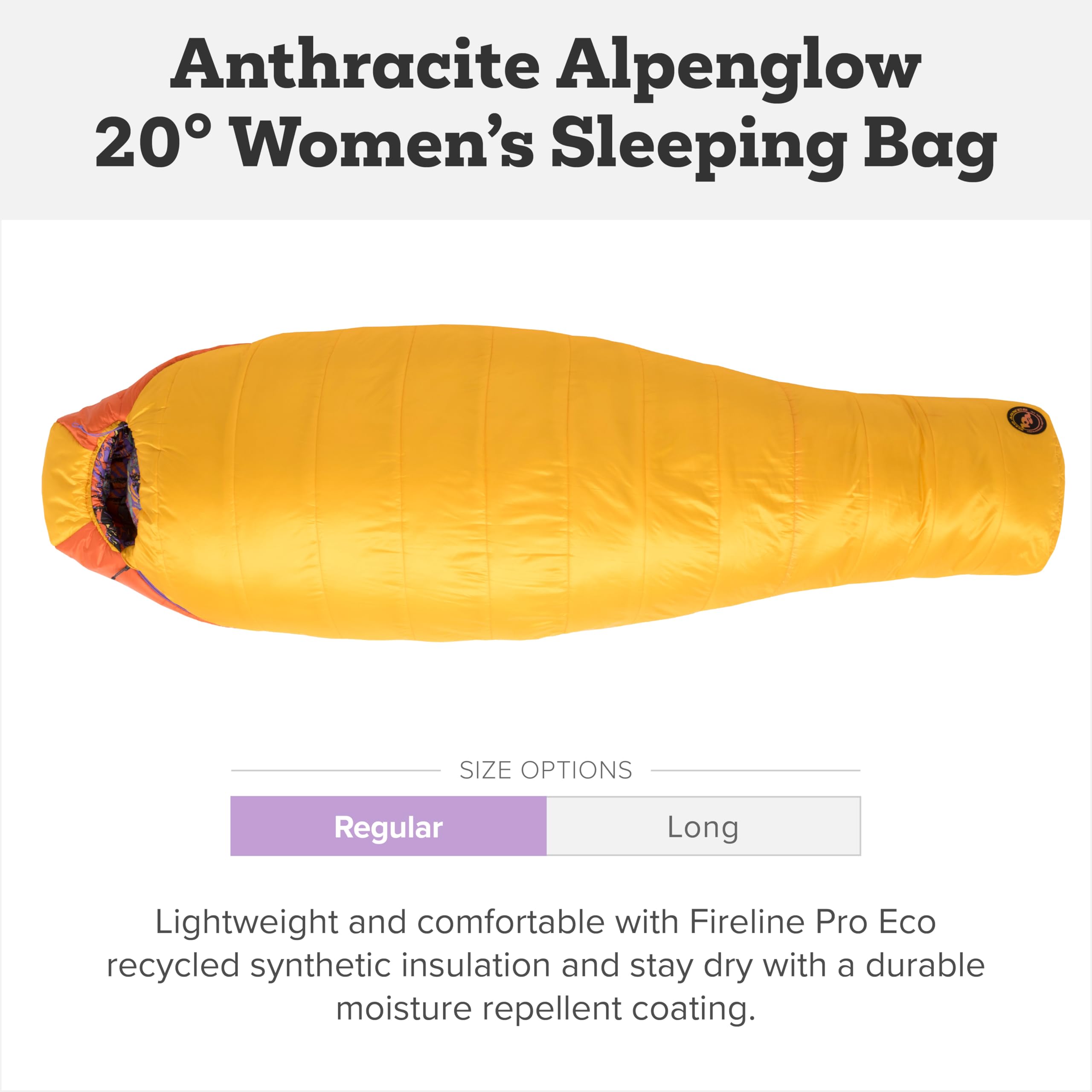 big-agnes-anthracite-20-women-s-3-season-mummy-backpacking-sleeping-bag-20-degre image 2