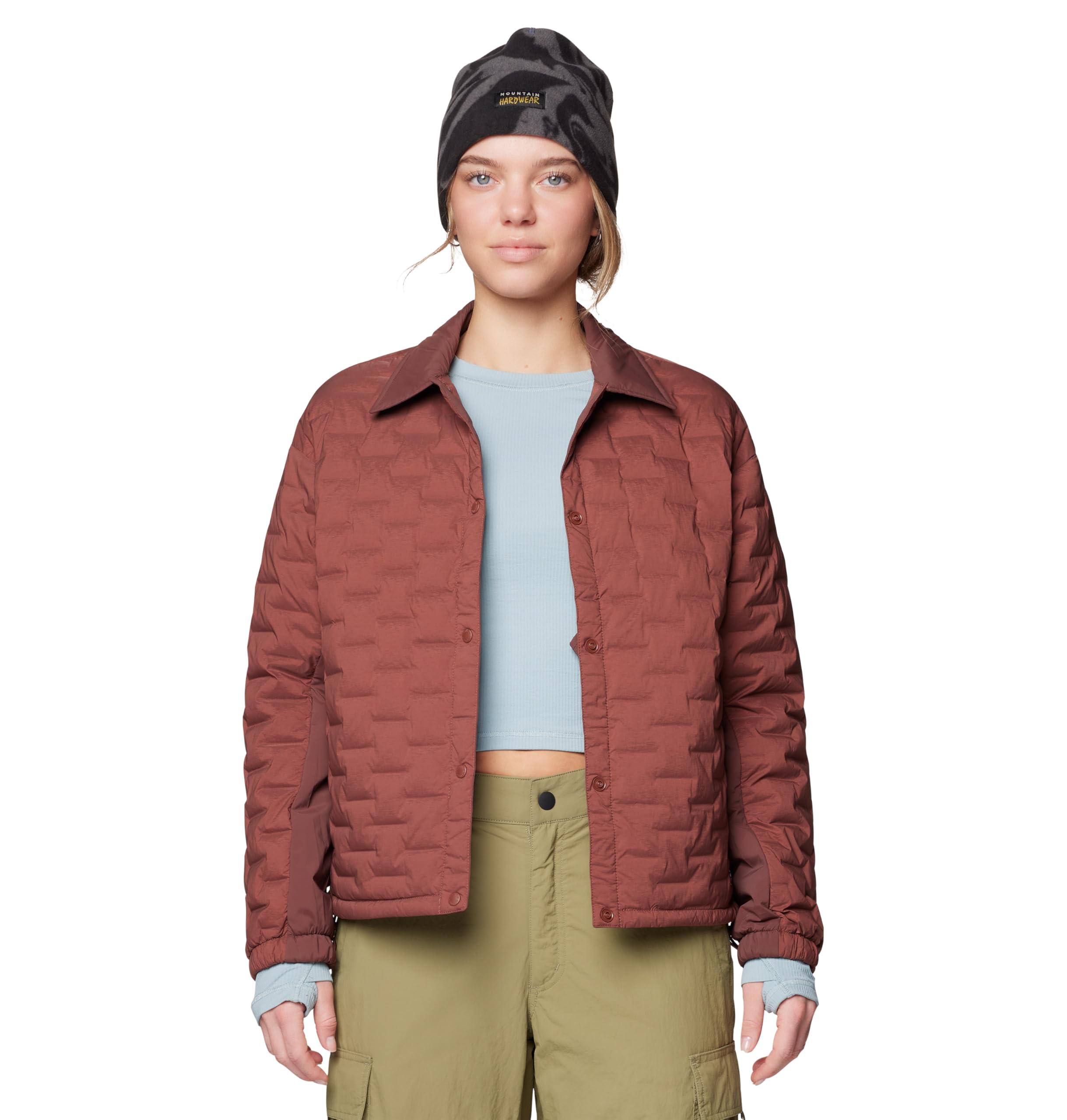 mountain-hardwear-women-s-stretchdown-light-snap-jacket-double-weave-stretch-ins image 2