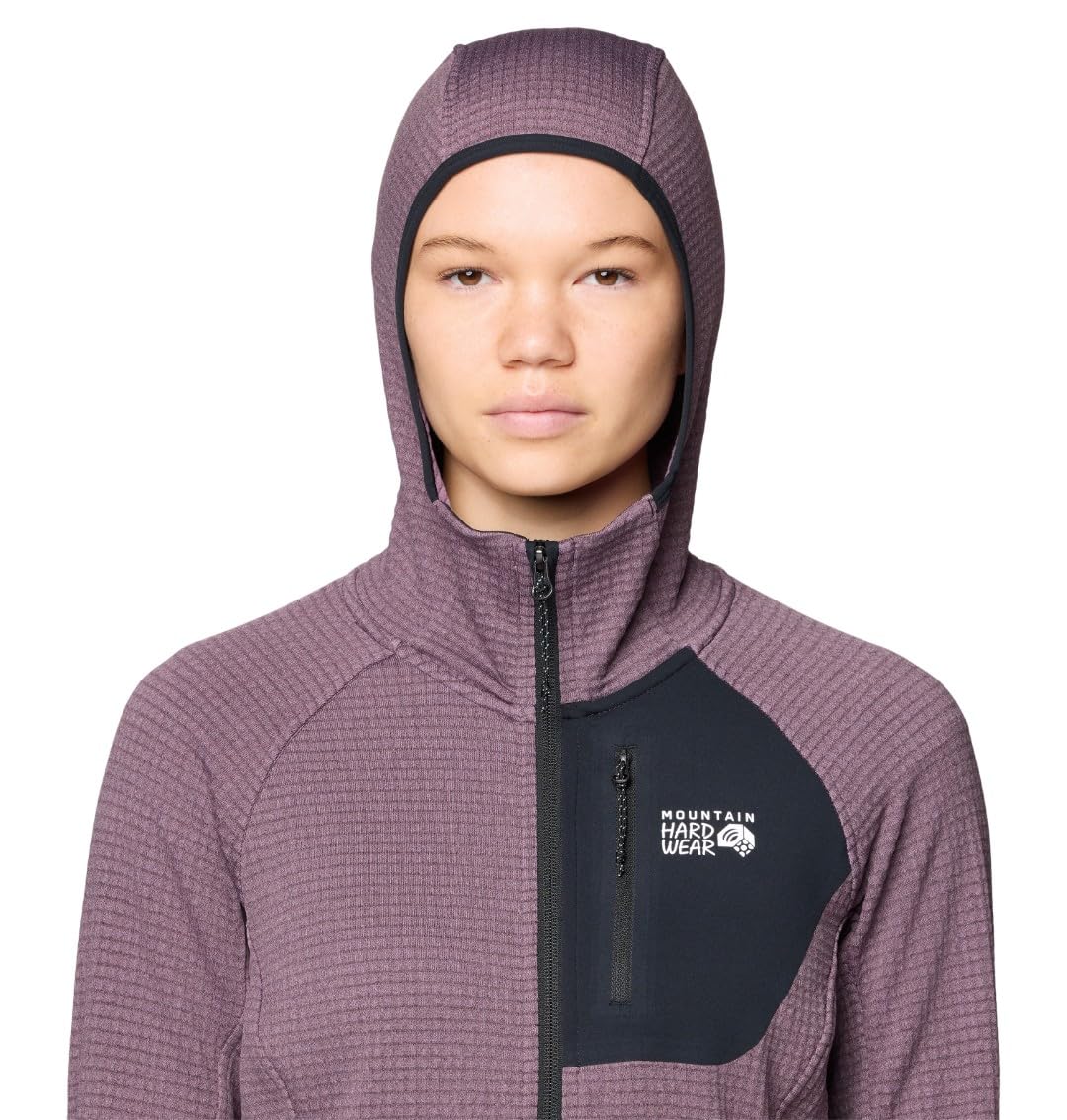mountain-hardwear-polartec-power-grid-full-zip-hoody-technical-fleece-midlayer-h image 5