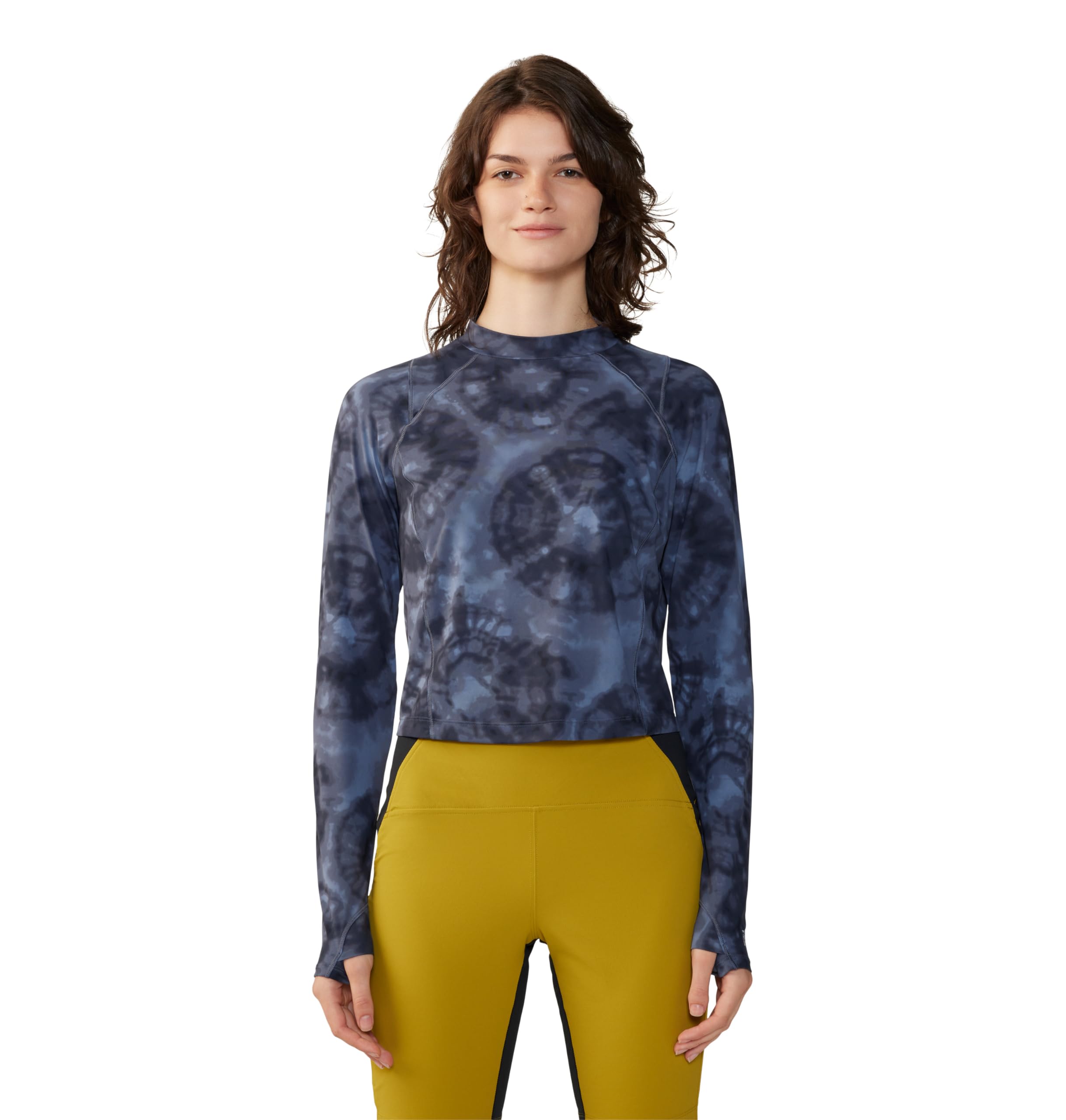 mountain-hardwear-crater-lake-long-sleeve-crop-upf-50-sun-shirt-with-mock-neck-a image 8