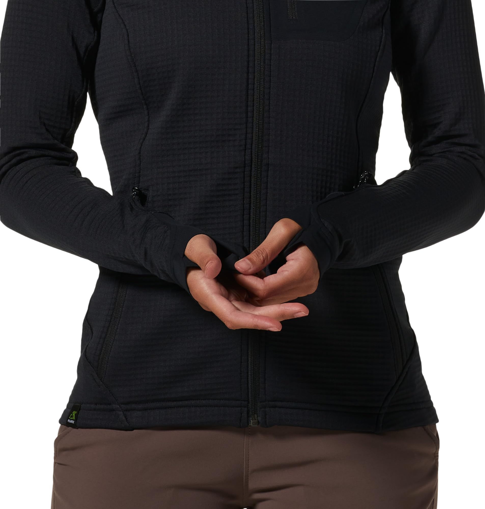mountain-hardwear-women-s-polartec-power-grid-full-zip-hoody image 4
