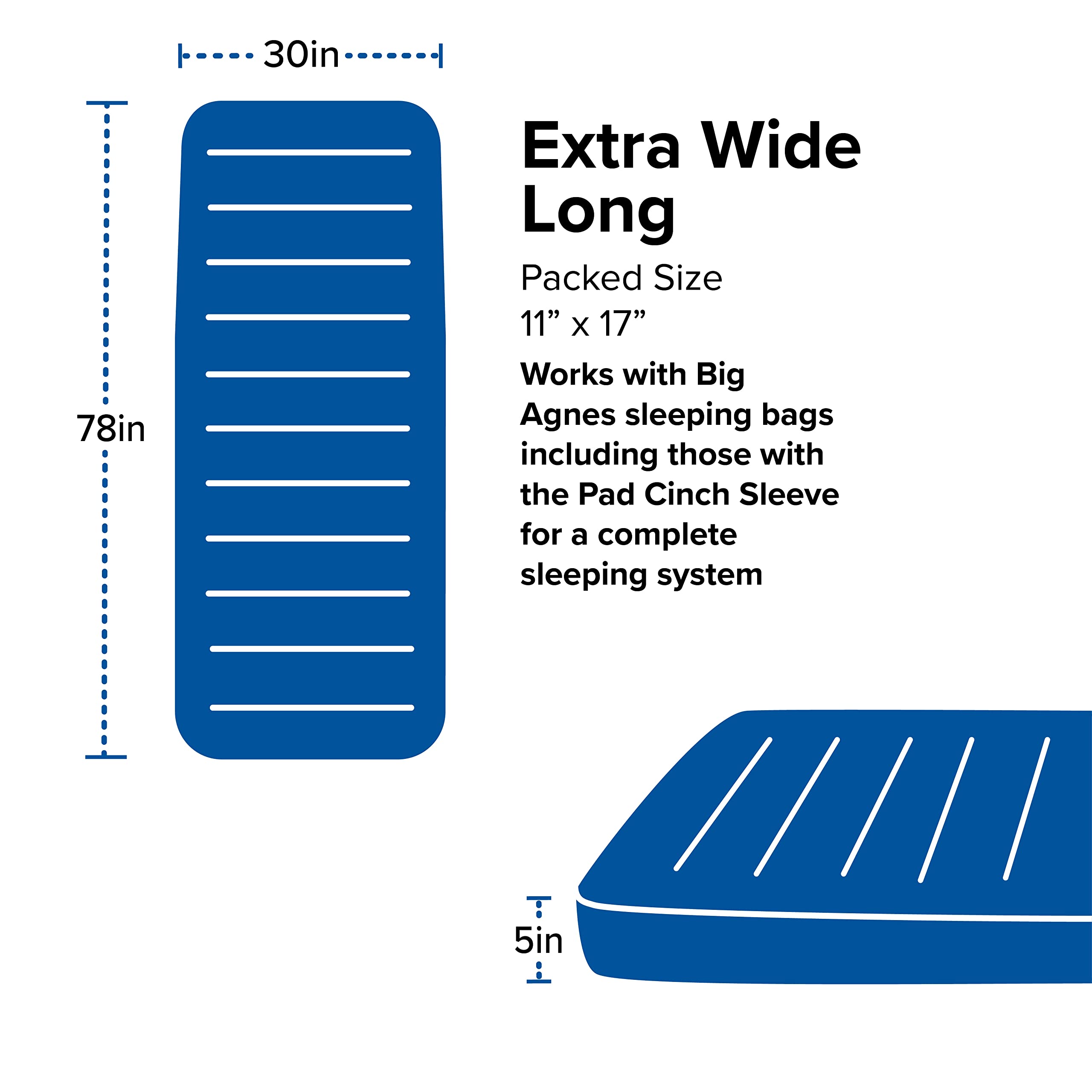 big-agnes-captain-comfort-deluxe-self-inflating-camp-sleeping-pad-30-x-78-in-r-v image 7