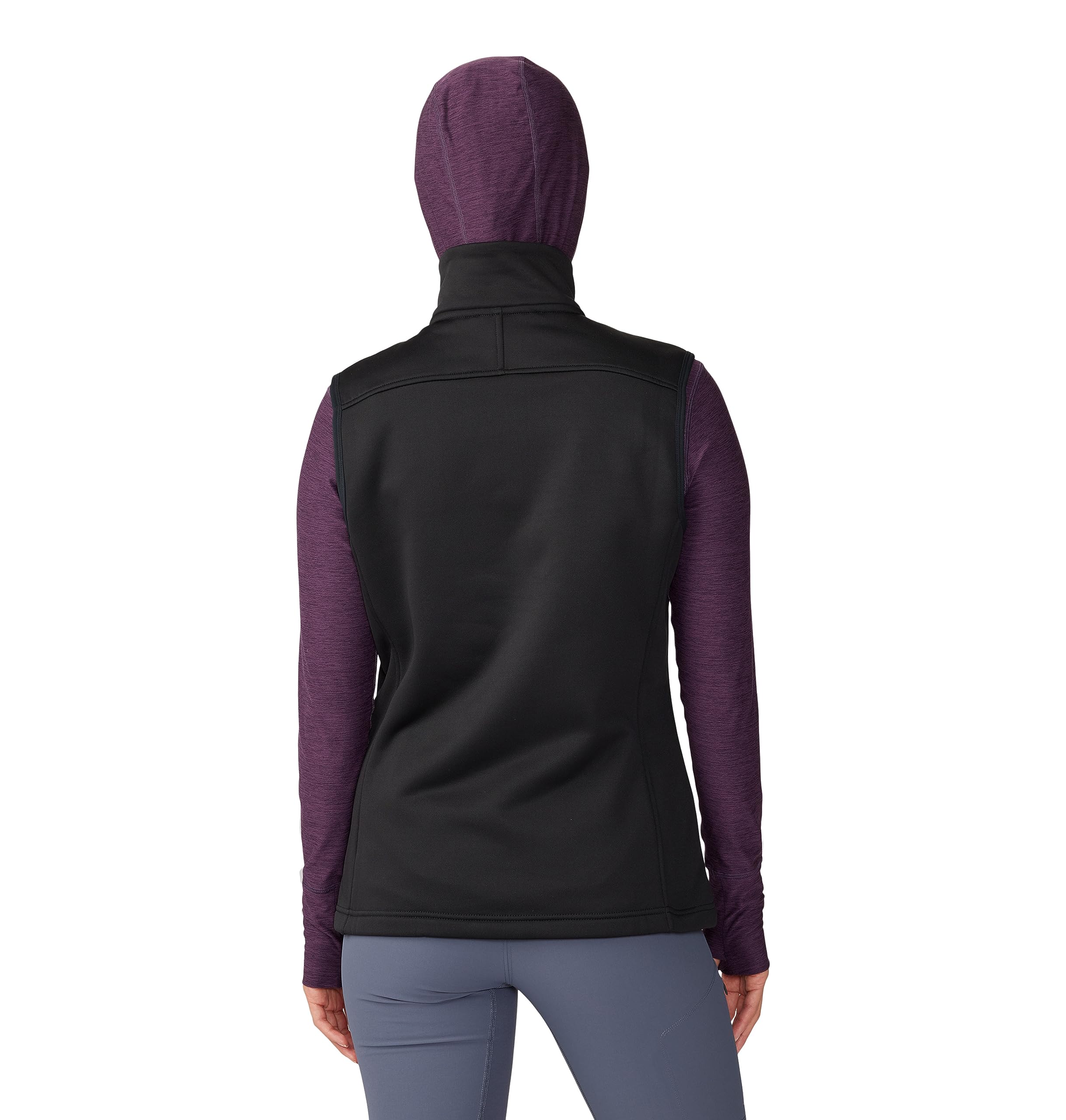 mountain-hardwear-sendura-vest-women-s-slim-fit-stretch-fleece-vest-with-brushed image 2
