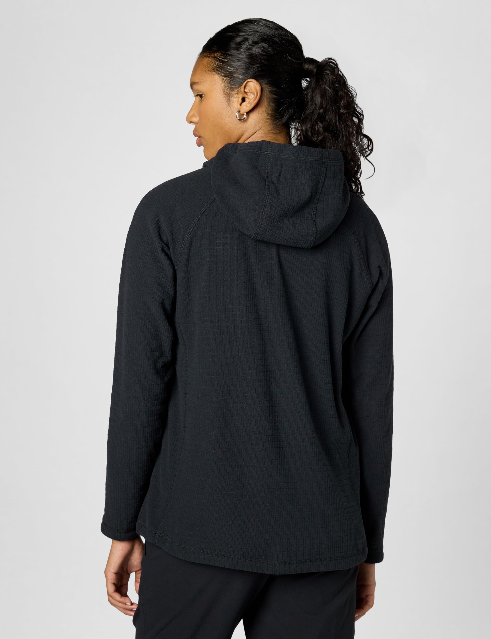 mountain-hardwear-summit-grid-tunic-hoodie-half-zip-fleece-mid-layer-with-scuba- image 3