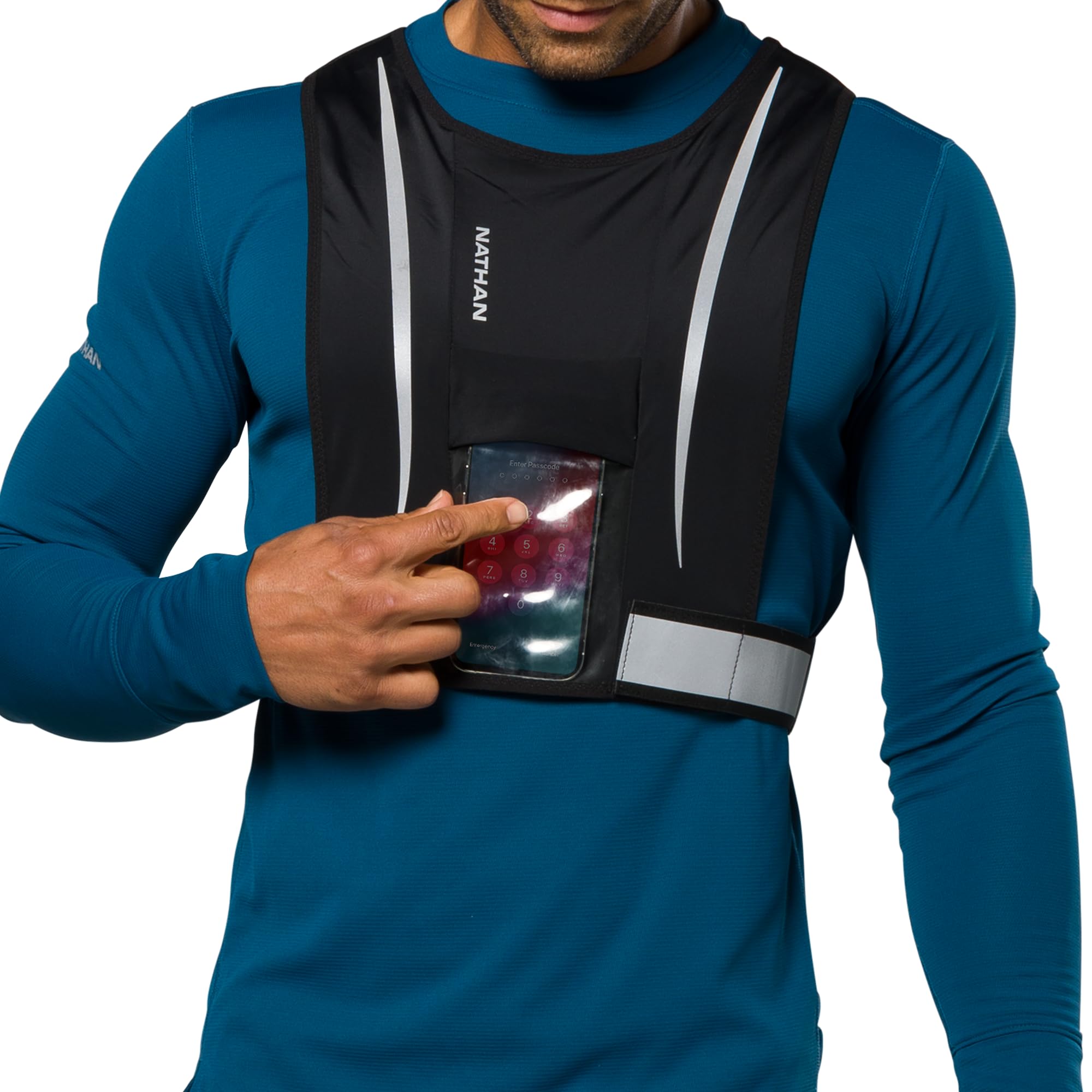 nathan-hypernight-reflective-stash-vest-high-visibility-running-safety-vest-with image 8
