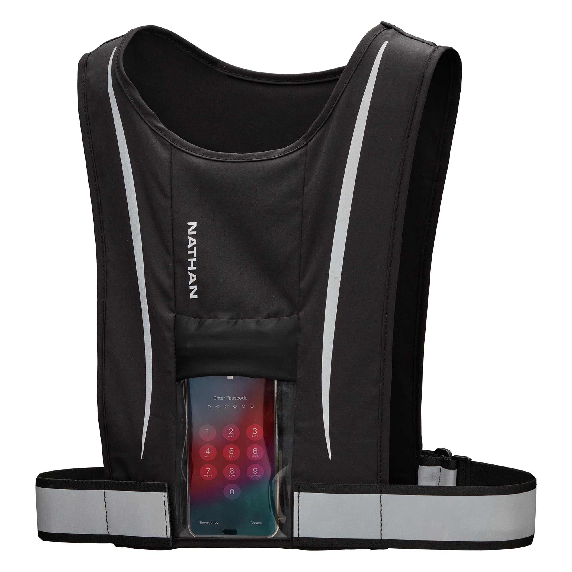 nathan-hypernight-reflective-stash-vest-high-visibility-running-safety-vest-with image 1
