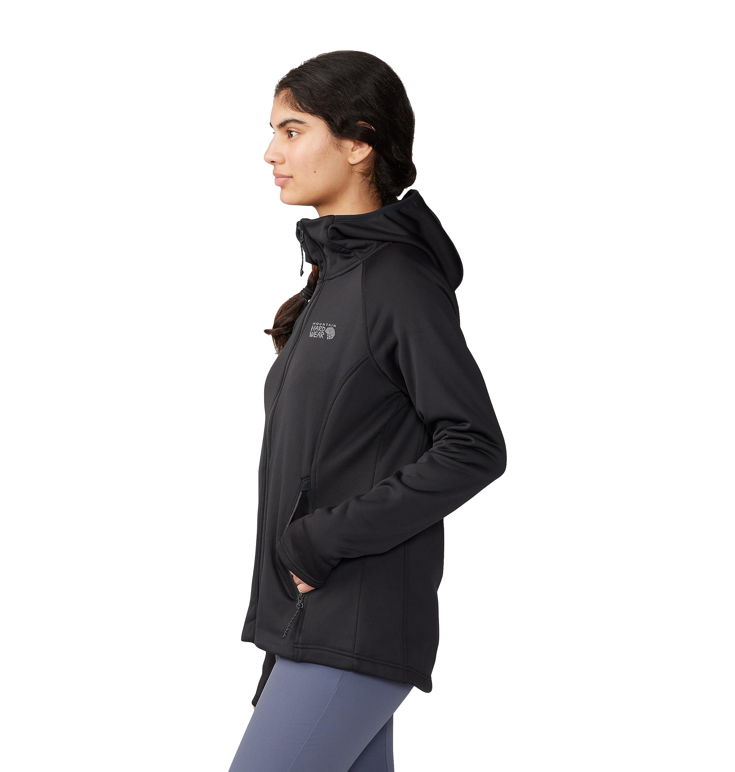 mountain-hardwear-sendura-hoodie-slim-fit-stretch-fleece-hoodie-with-brushed-bac image 3