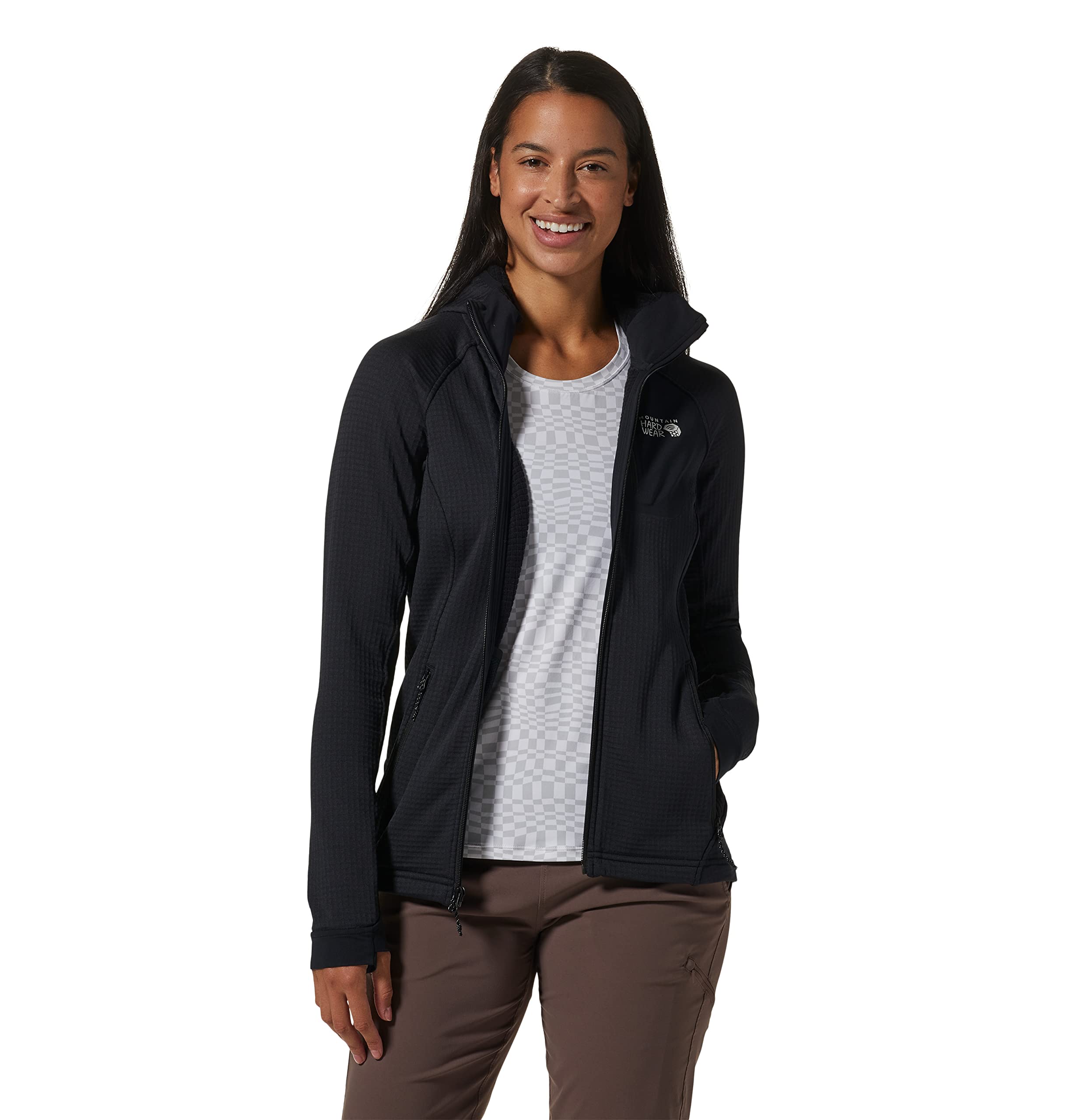 mountain-hardwear-women-s-polartec-power-grid-full-zip-hoody image 7