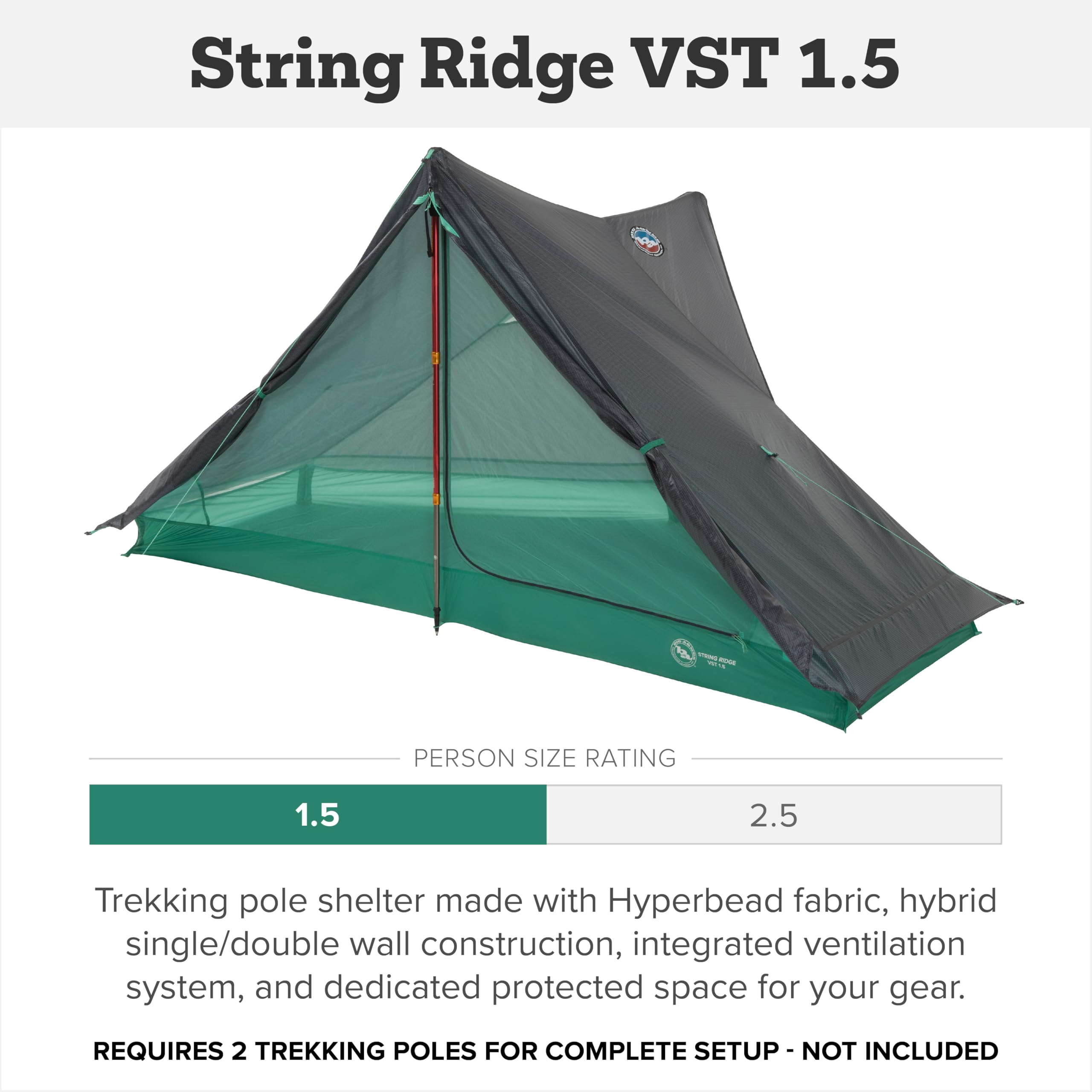 big-agnes-string-ridge-vst-premium-ultralight-trekking-pole-backpacking-tent-1-5 image 3
