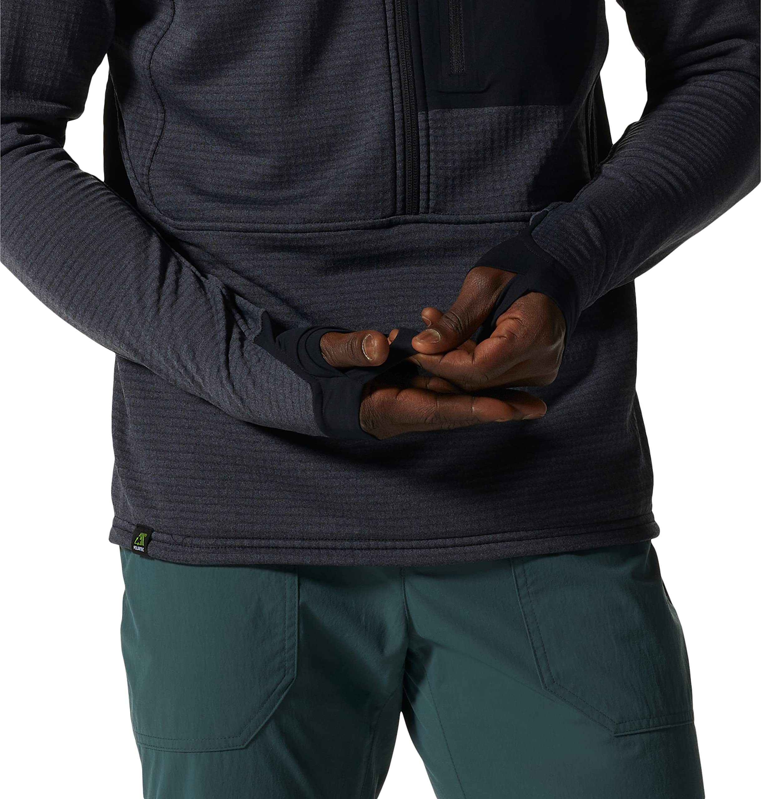mountain-hardwear-polartec-power-grid-half-zip-jacket-men-s-recycled-grid-fleece image 7