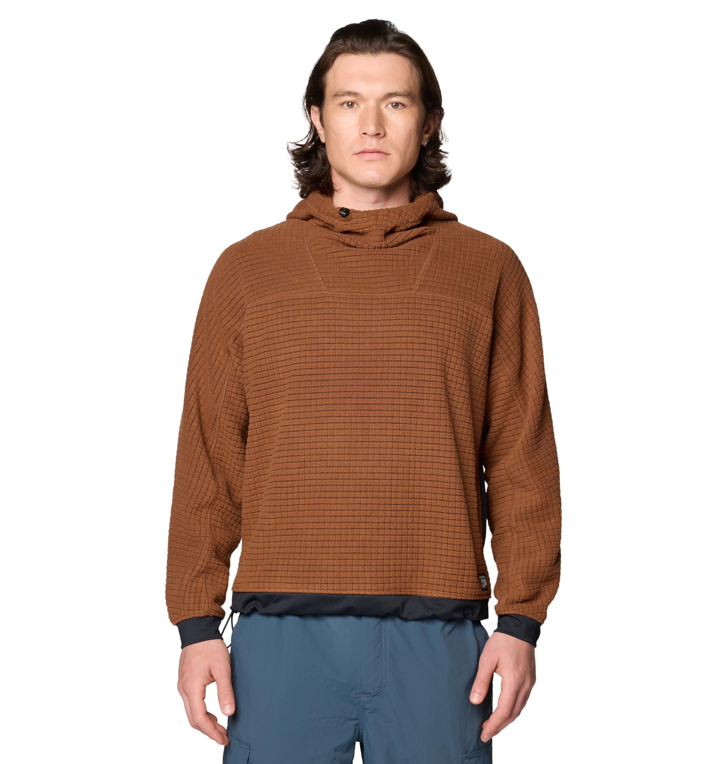 mountain-hardwear-summit-grid-big-grid-fleece-hoody-scuba-cinch-hood-kangaroo-po image 6