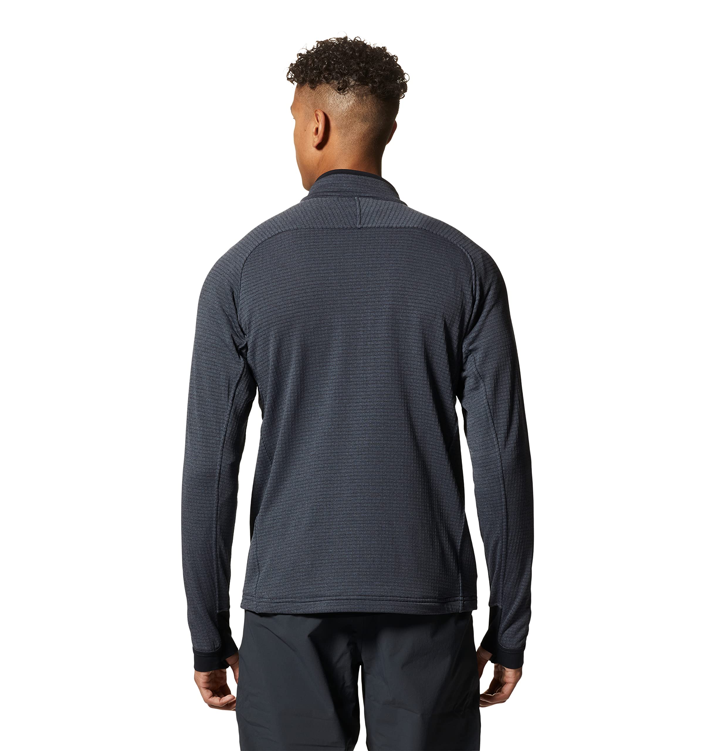 mountain-hardwear-polartec-power-grid-half-zip-jacket-men-s-recycled-grid-fleece image 3
