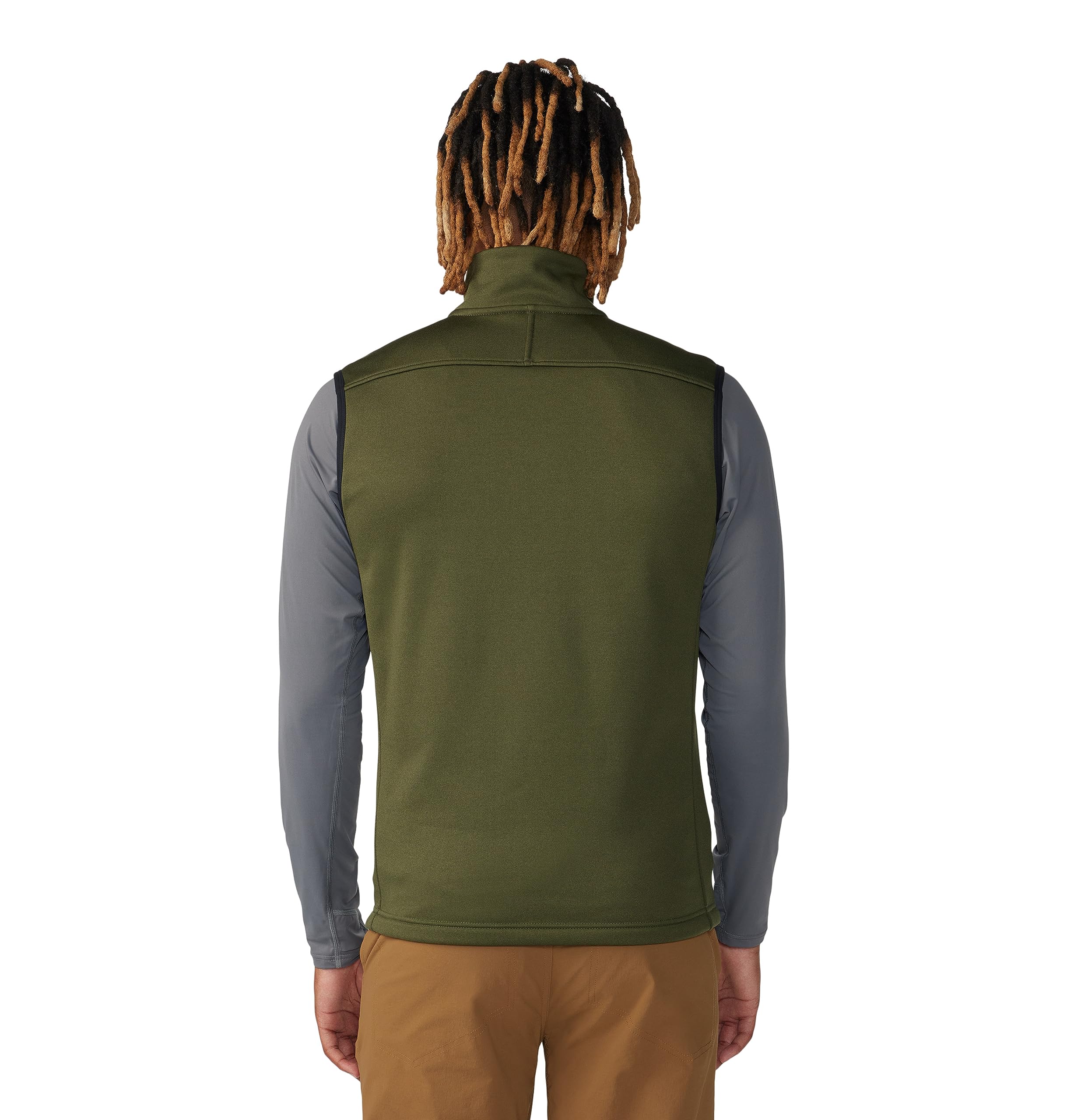 mountain-hardwear-sendura-men-s-fleece-vest-slim-fit-stretch-trail-fleece image 2