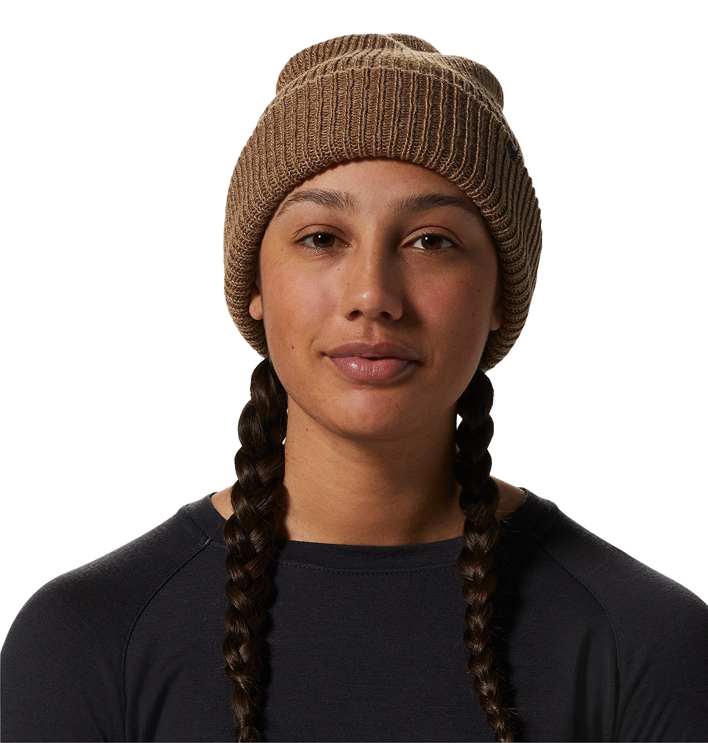 mountain-hardwear-lone-pine-beanie-double-layer-recycled-wool-fold-over-winter-h image 8