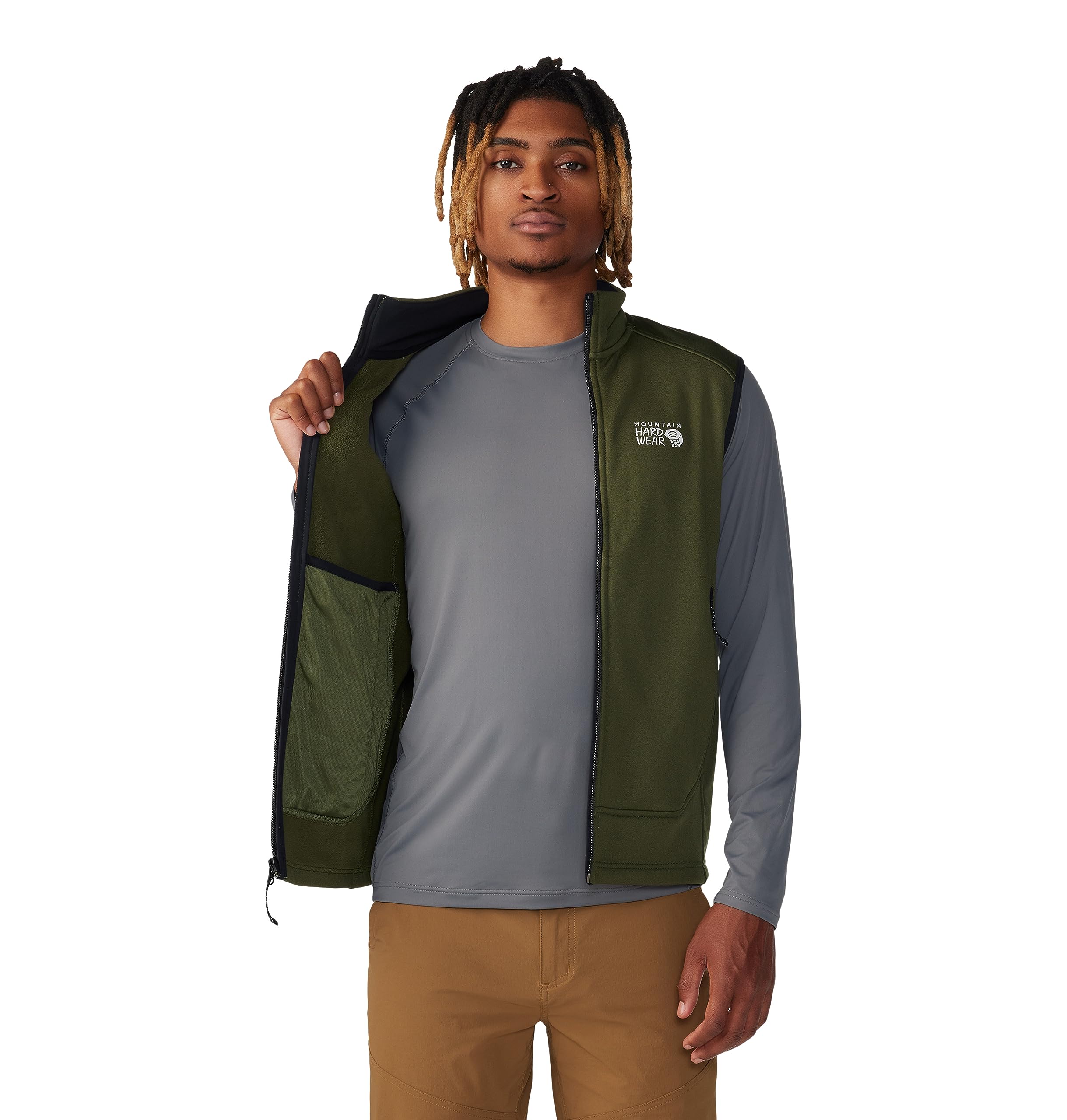 mountain-hardwear-sendura-men-s-fleece-vest-slim-fit-stretch-trail-fleece image 5