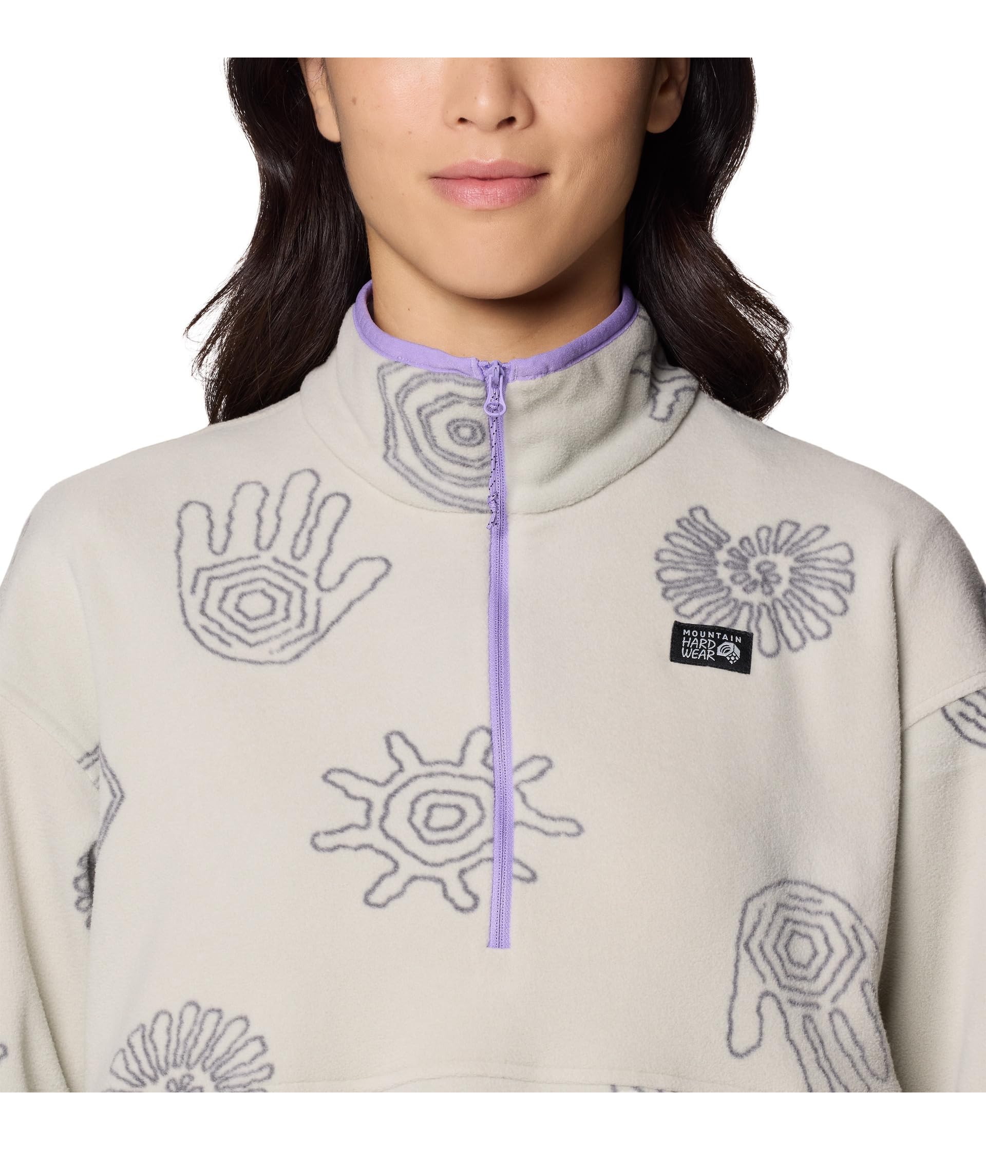 mountain-hardwear-microchill-half-zip-100-brushed-recycled-polyester-fleece-pull image 3