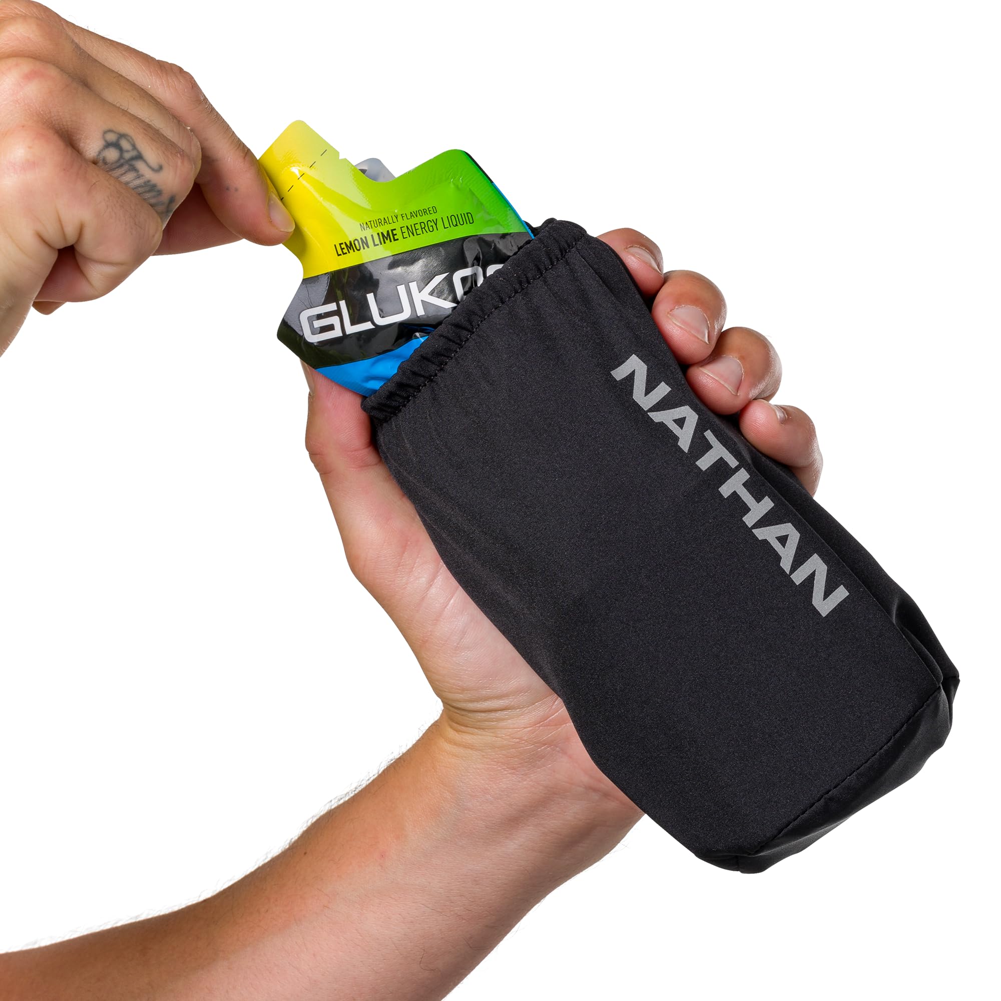nathan-pinnacle-18oz-exo-draw-insulated-handheld-soft-flask-collapsible-running- image 7
