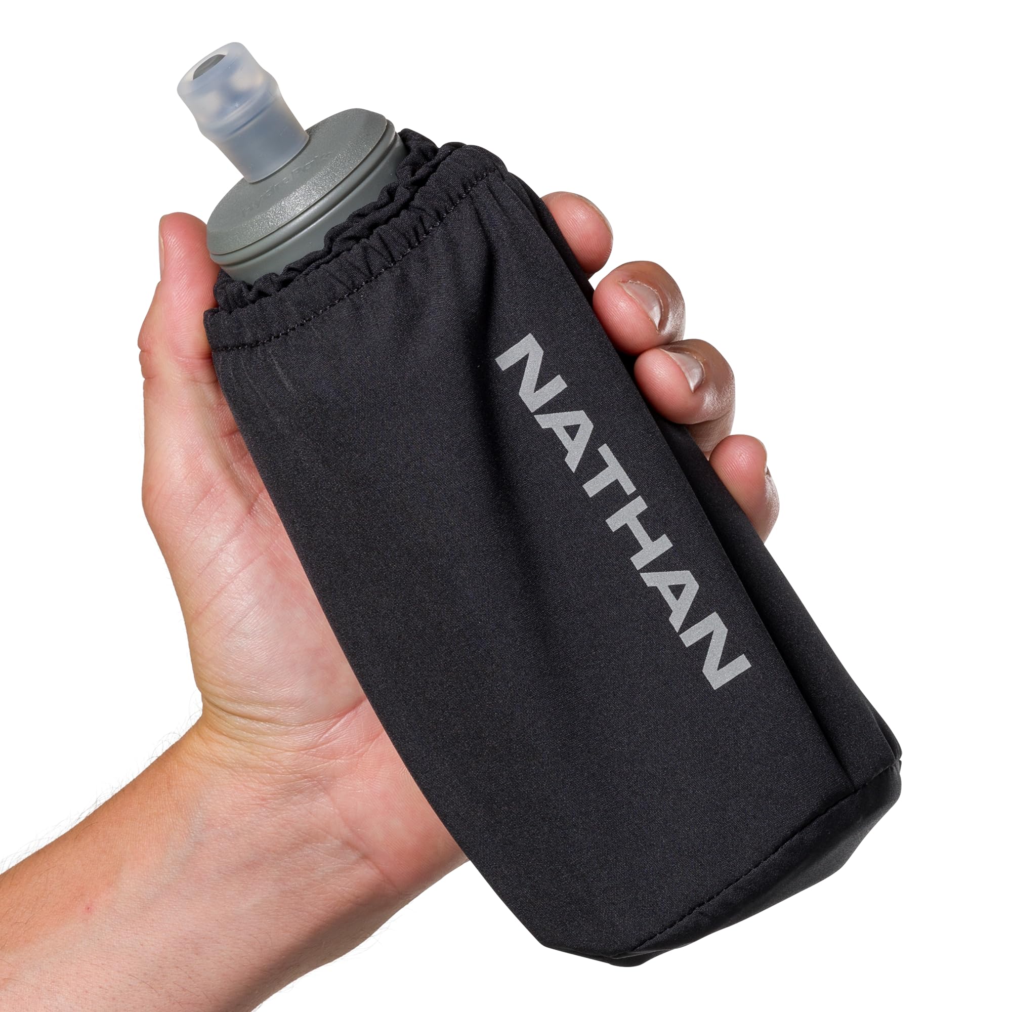 nathan-pinnacle-18oz-exo-draw-insulated-handheld-soft-flask-collapsible-running- image 5