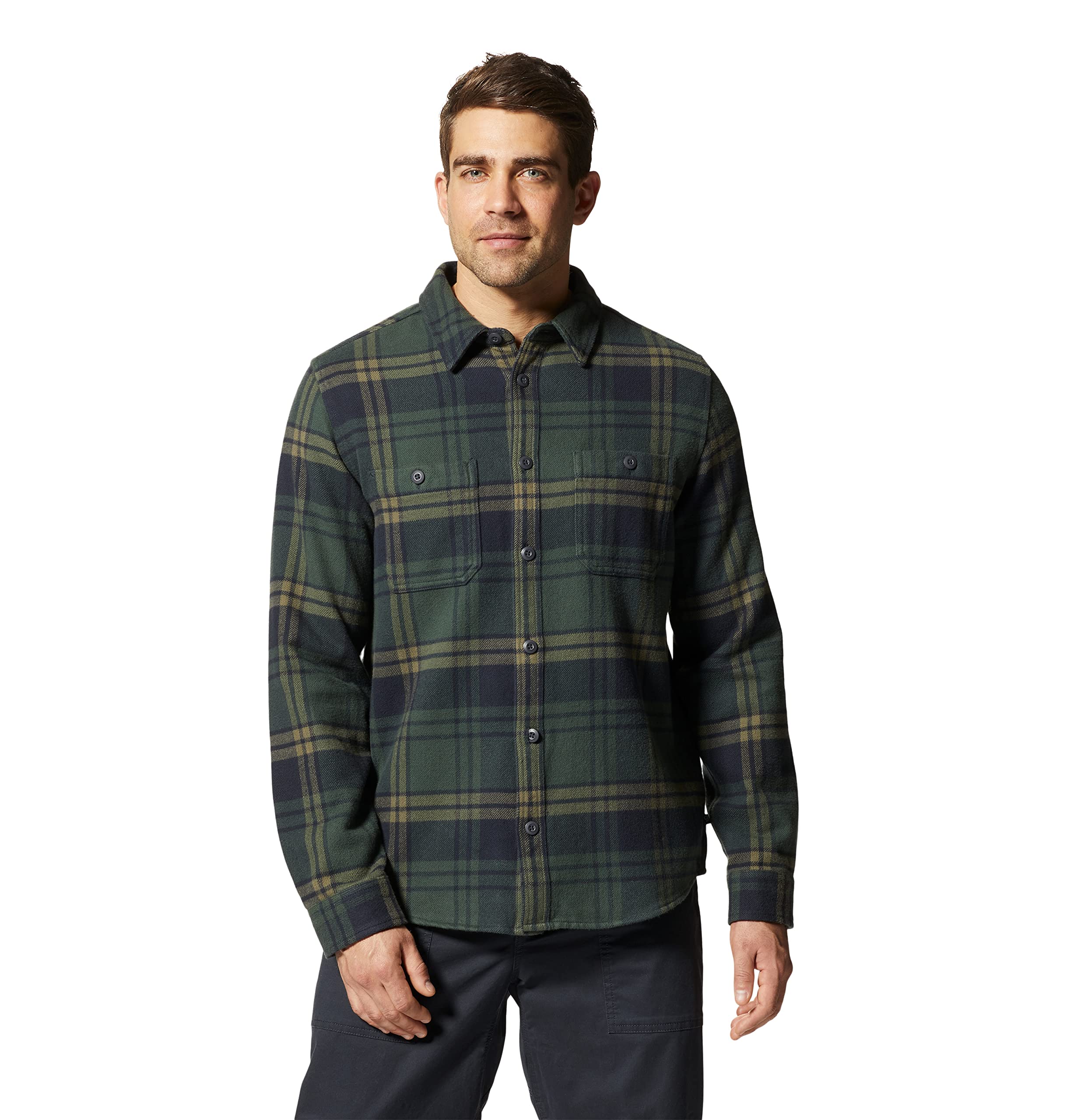 mountain-hardwear-plusher-long-sleeve-shirt-winter-weight-organic-cotton-flannel image 6