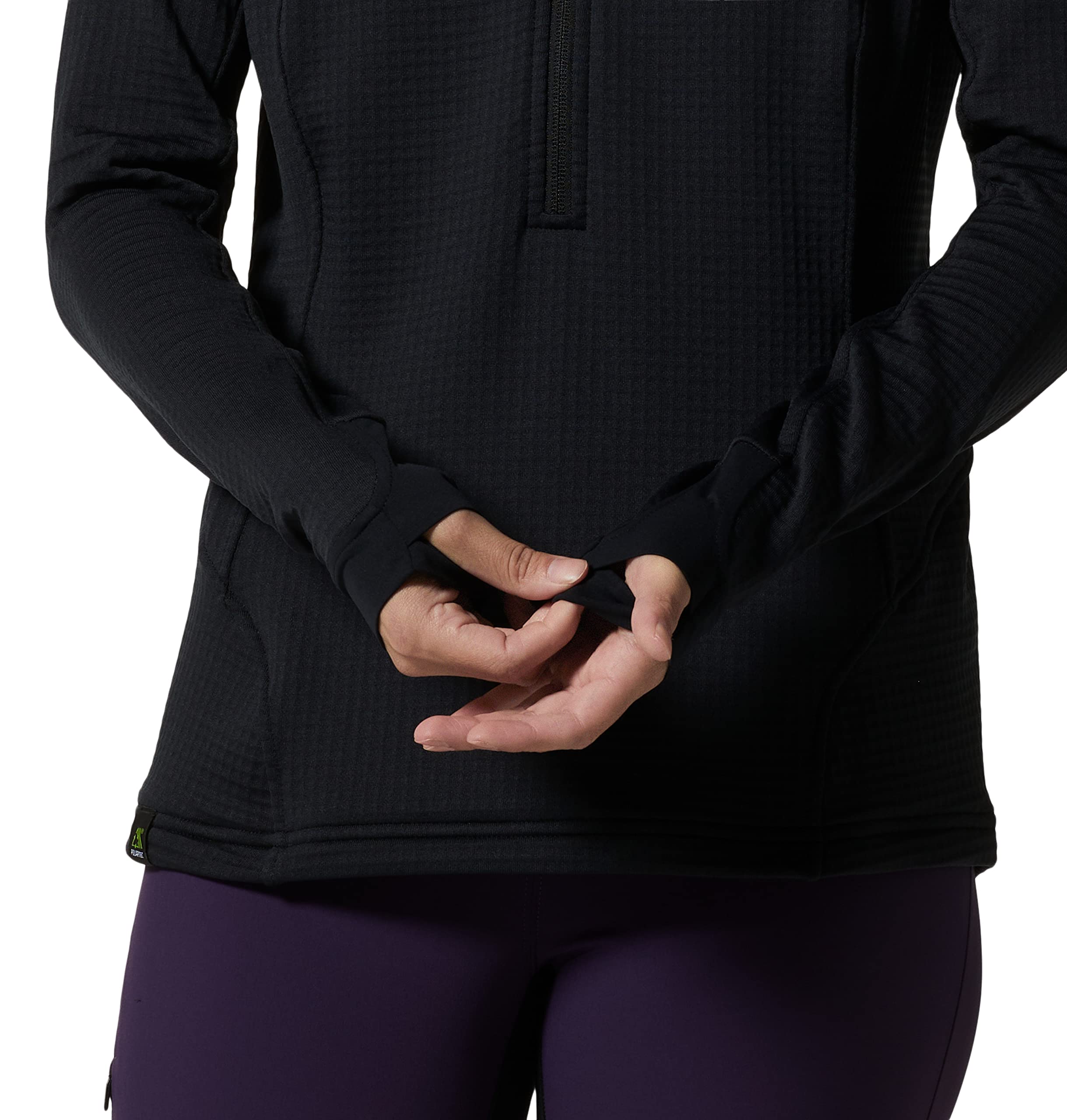 mountain-hardwear-polartec-power-grid-1-2-zip-jacket-double-brushed-recycled-fle image 5