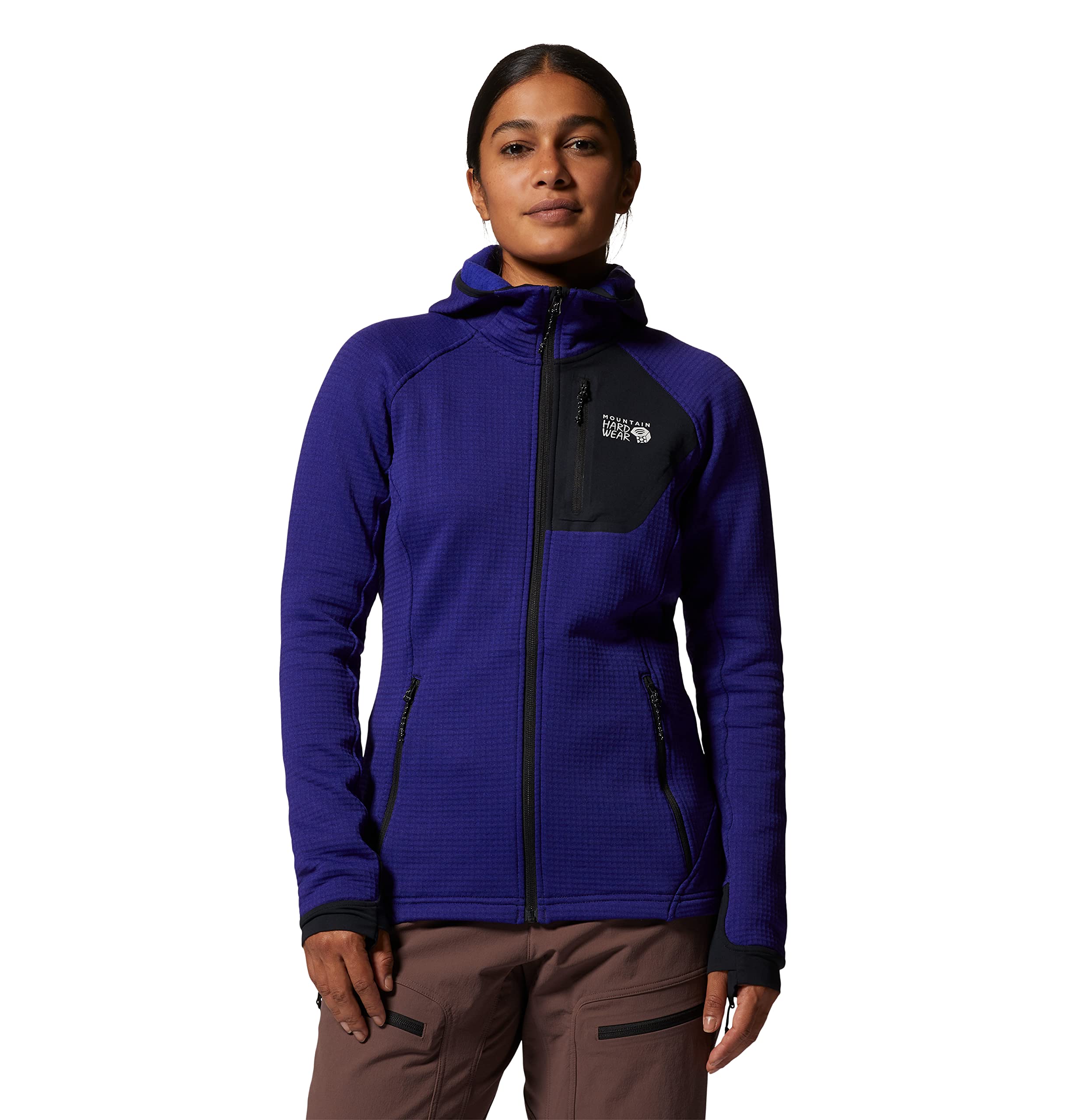 mountain-hardwear-women-s-polartec-power-grid-full-zip-hoody image 8
