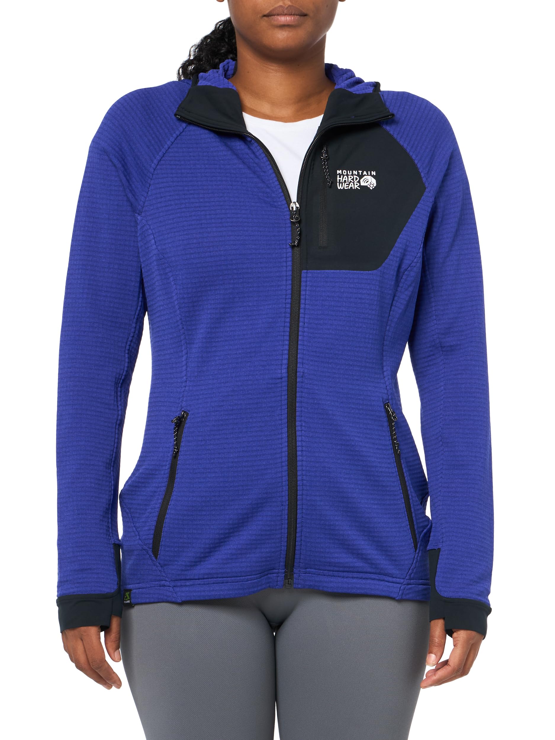 mountain-hardwear-polartec-power-grid-full-zip-hoody-technical-fleece-midlayer-h image 6