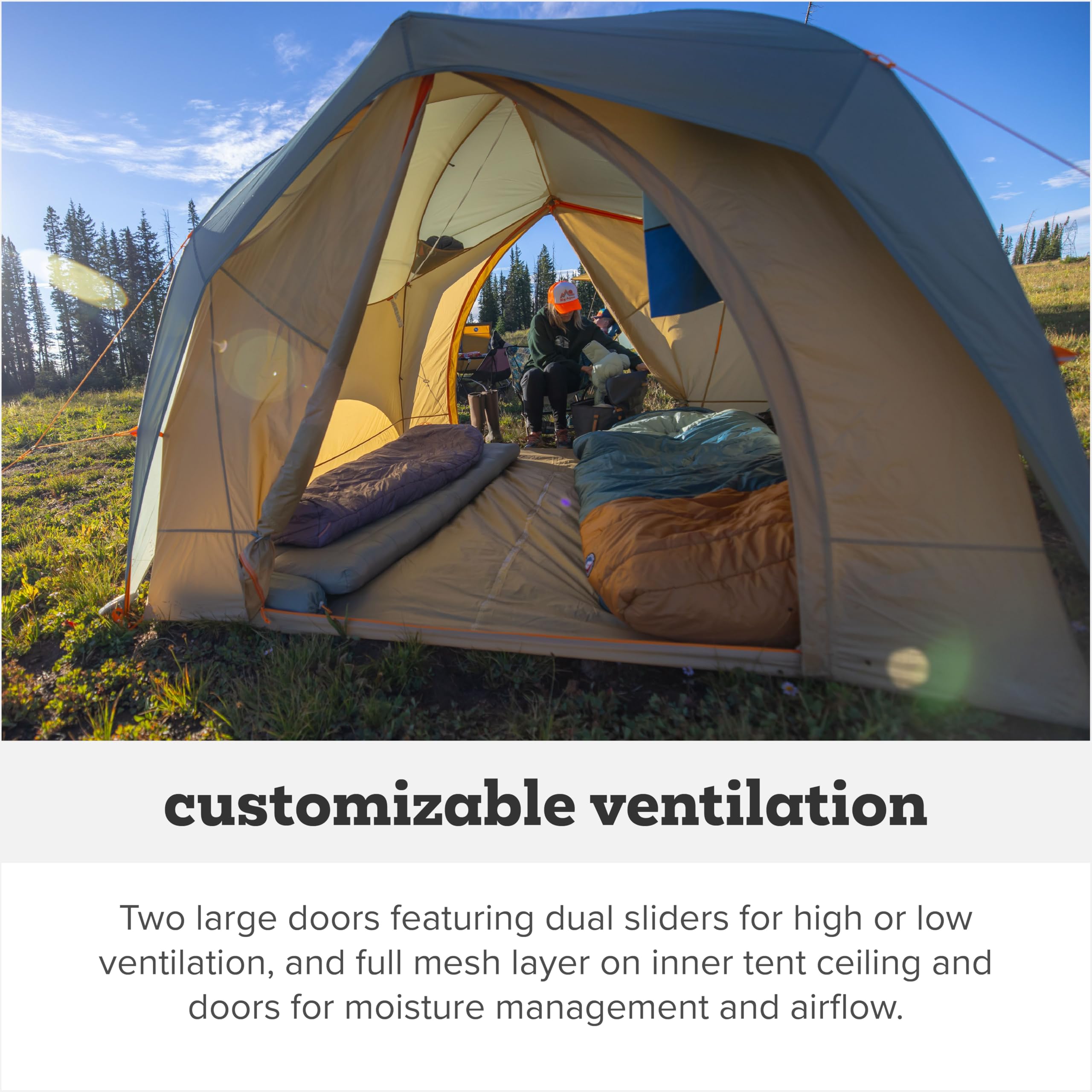 big-agnes-big-house-3-season-base-car-camping-tent-4-or-6-person-with-shelter-mo image 6