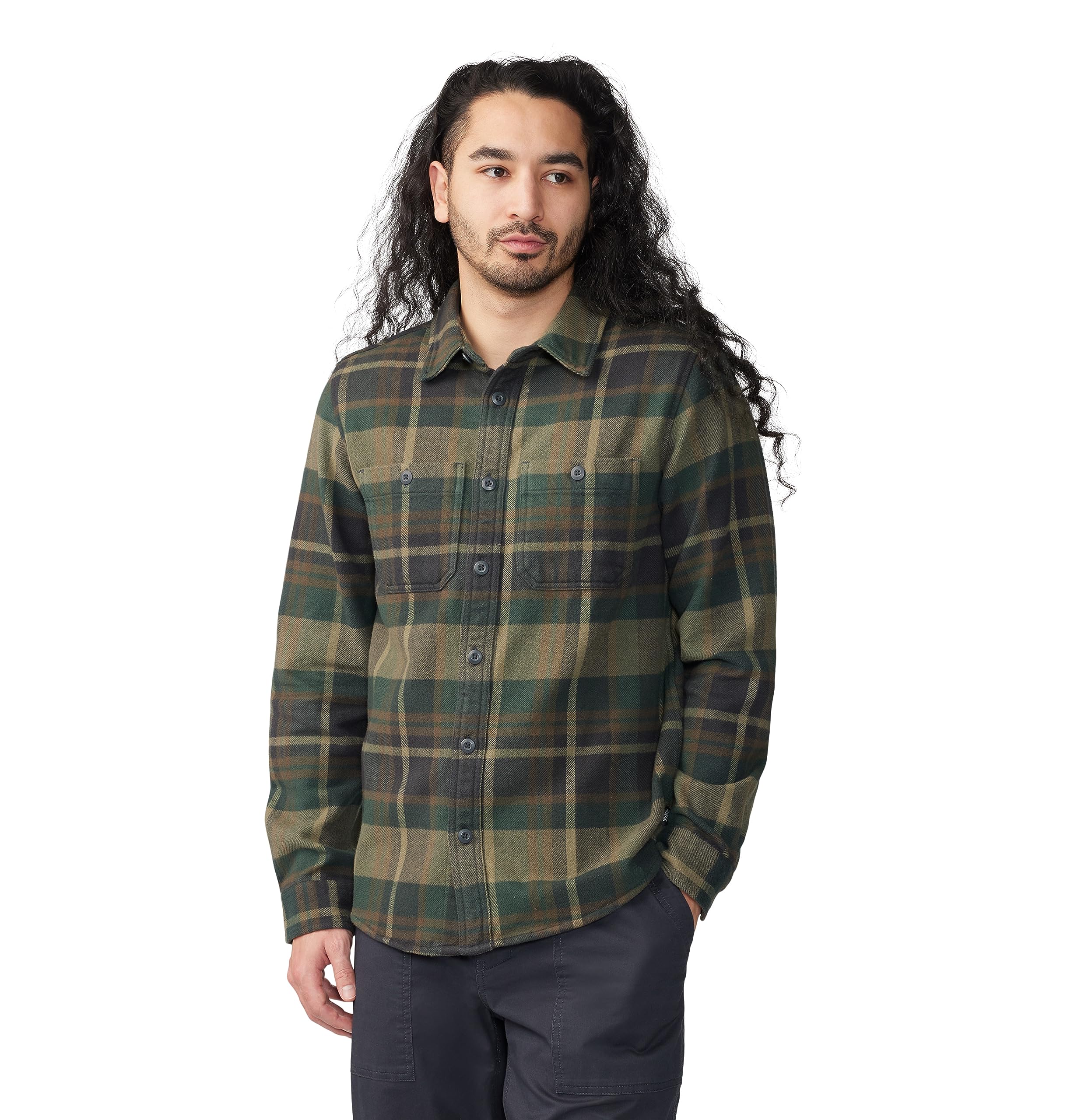 mountain-hardwear-plusher-long-sleeve-shirt-winter-weight-organic-cotton-flannel image 8