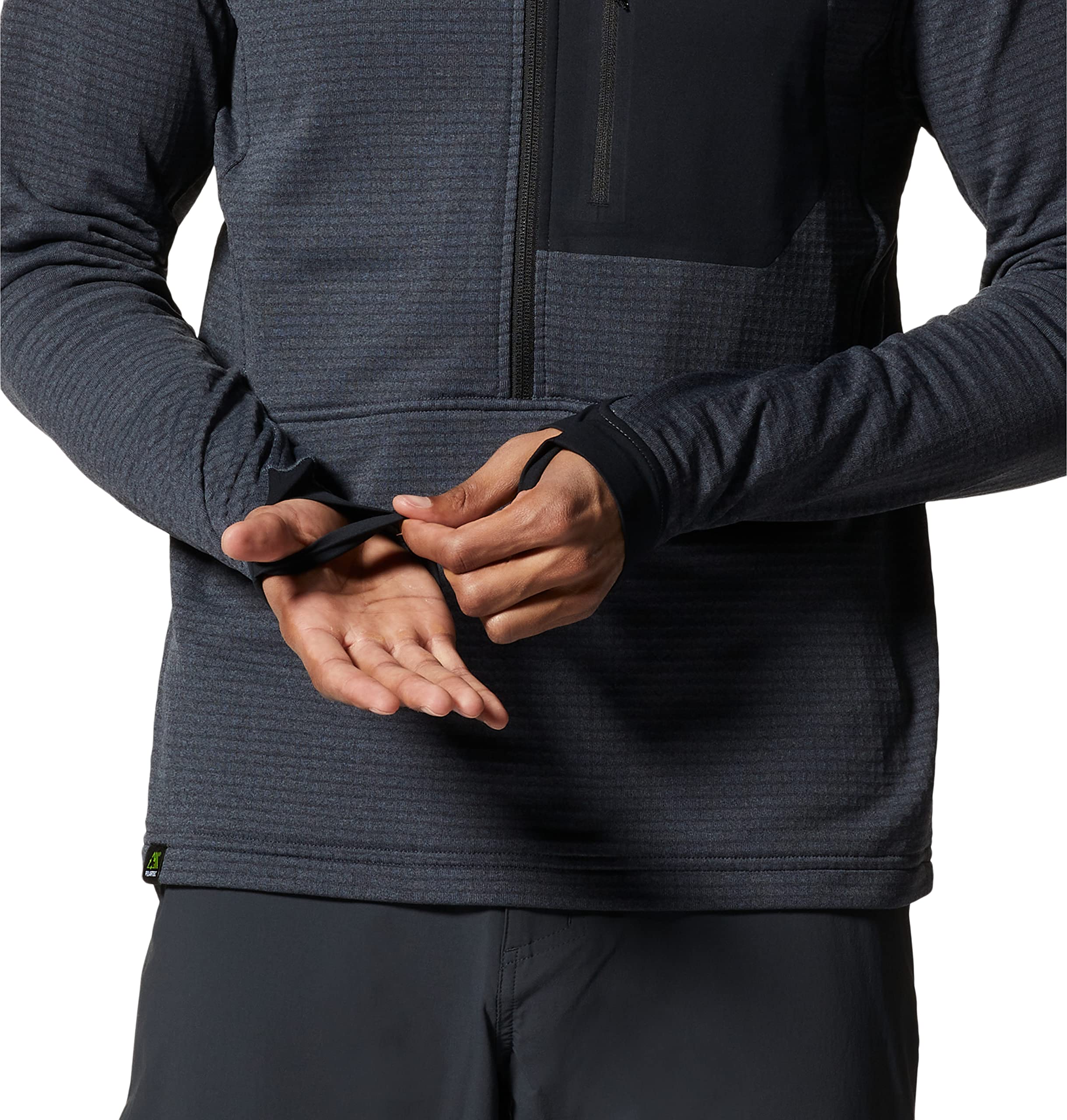 mountain-hardwear-polartec-power-grid-half-zip-jacket-men-s-recycled-grid-fleece image 6