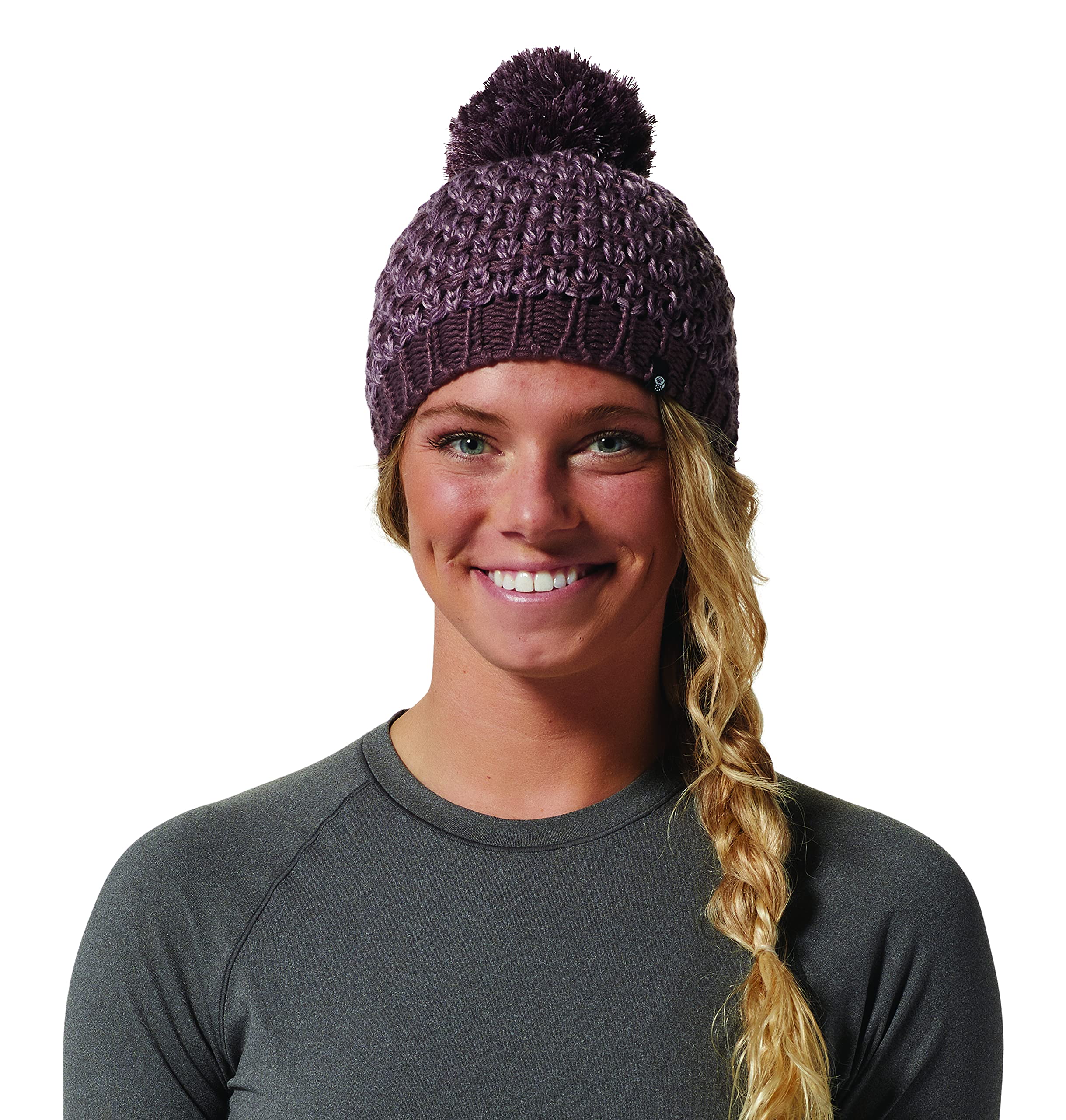 mountain-hardwear-women-s-snow-capped-beanie-pom-pom-winter-knit-hat image 5